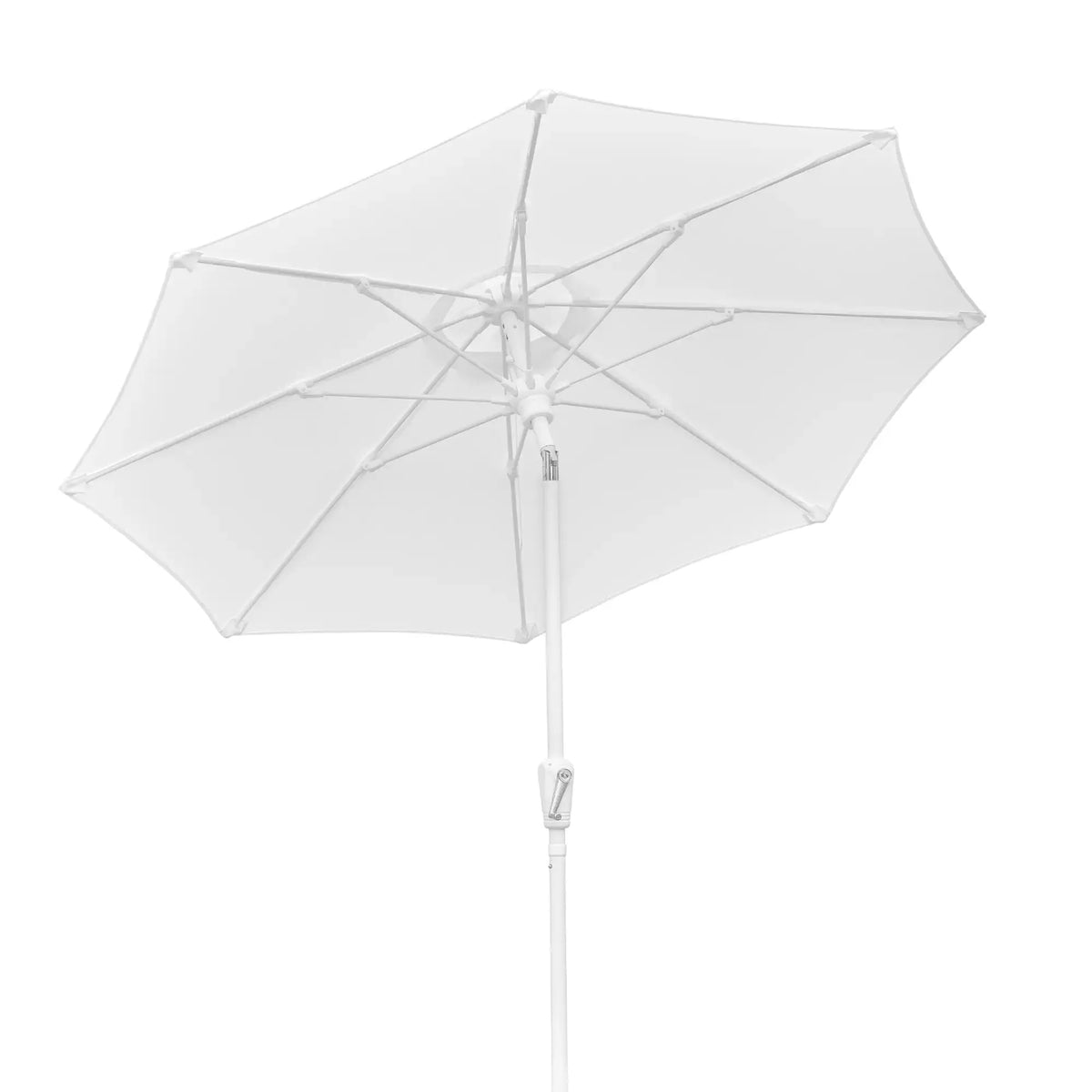 FiberBuilt 9' Oct Patio Umbrella – Crank Lift & Push-Button Tilt – Solution-Dyed Poly Canopy FiberBuilt