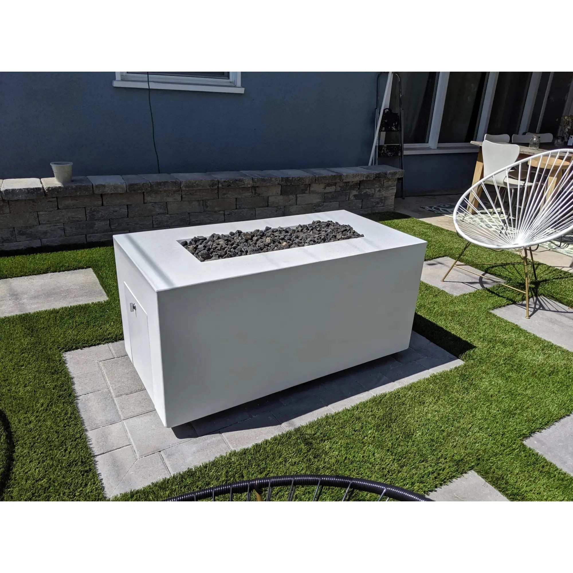 Pismo 48" Rectangular Concrete Gas Fire Pit – The Outdoor Plus The Outdoor Plus