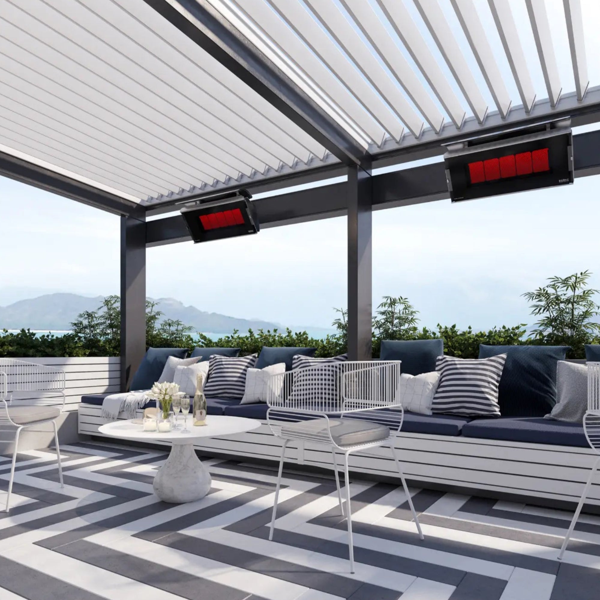 Bromic Platinum Smart-Heat Gas Heater – 500 Series Wall or Ceiling Mounted Outdoor Patio Heater