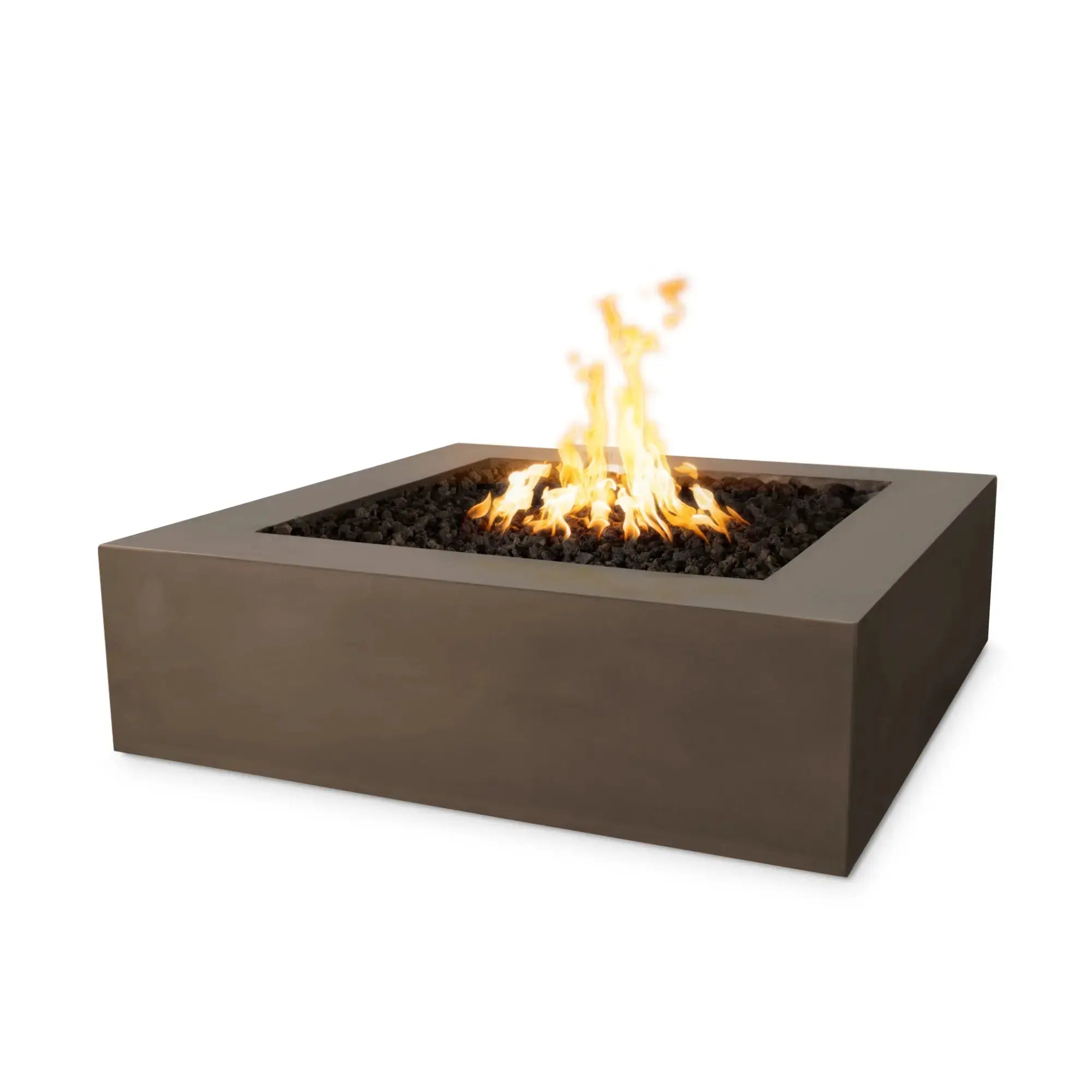 Quad 42" Square Concrete Gas Fire Pit – The Outdoor Plus The Outdoor Plus