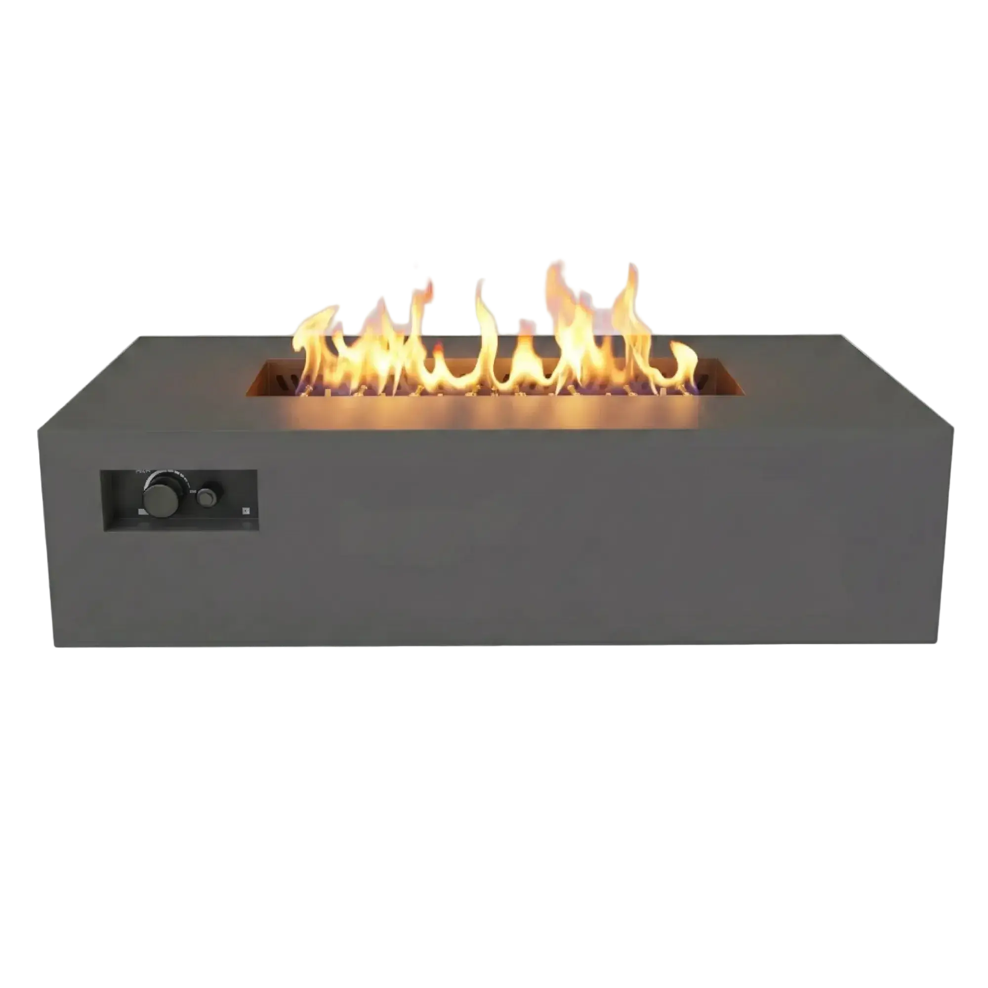 R60 AON 60″ Rectangular Steel Gas Fire Table – Warming Trends Warming Trends
