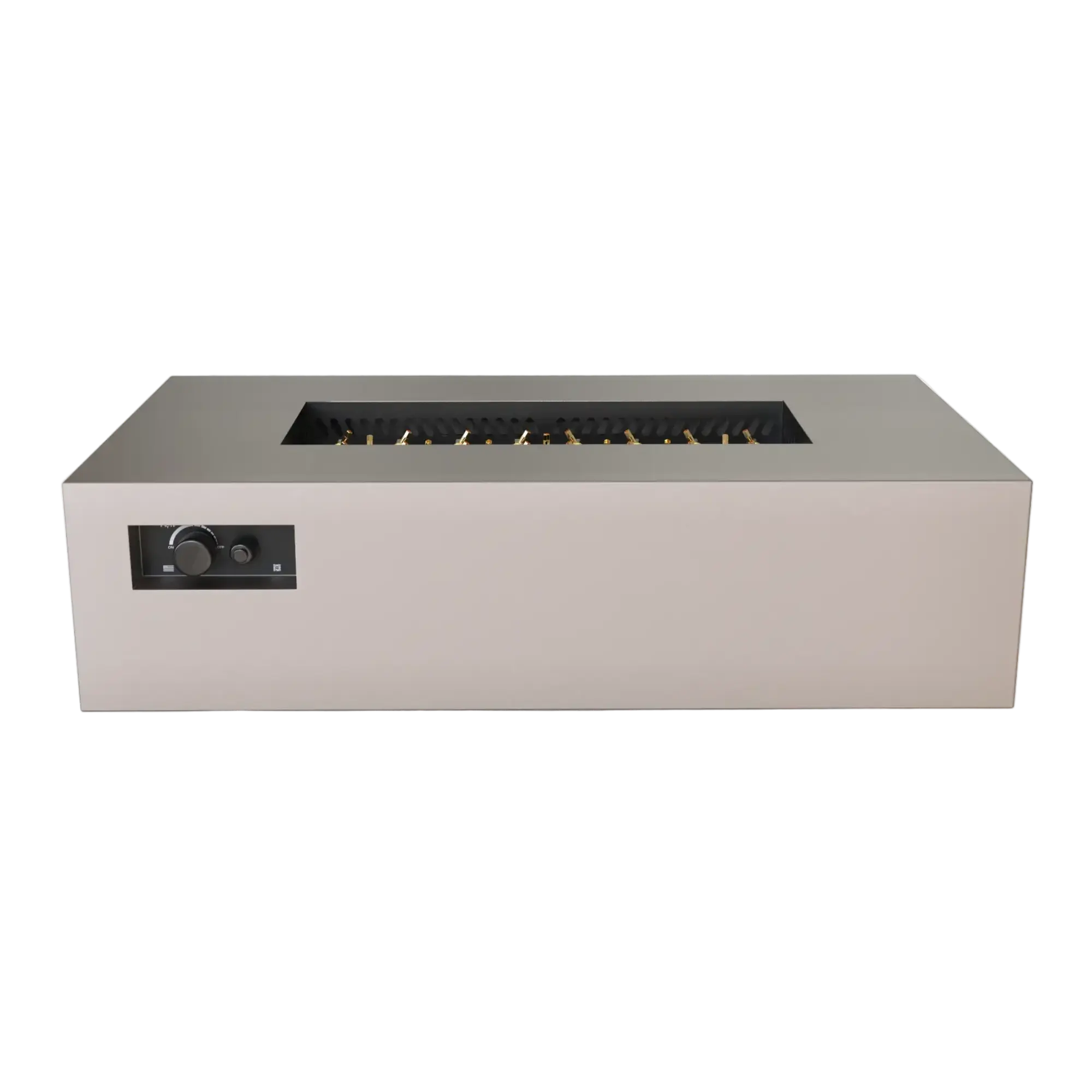 R60 AON 60″ Rectangular Steel Gas Fire Table – Warming Trends Warming Trends