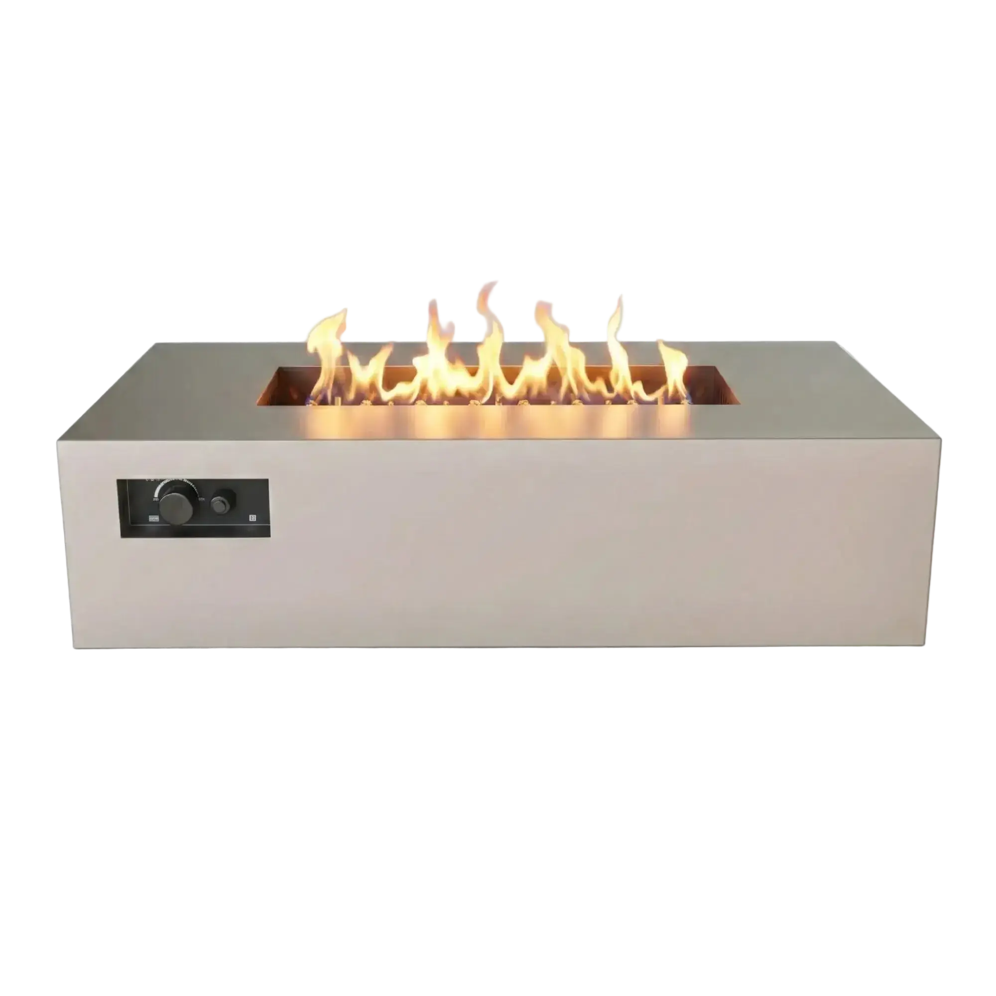 R60 AON 60″ Rectangular Steel Gas Fire Table – Warming Trends Warming Trends