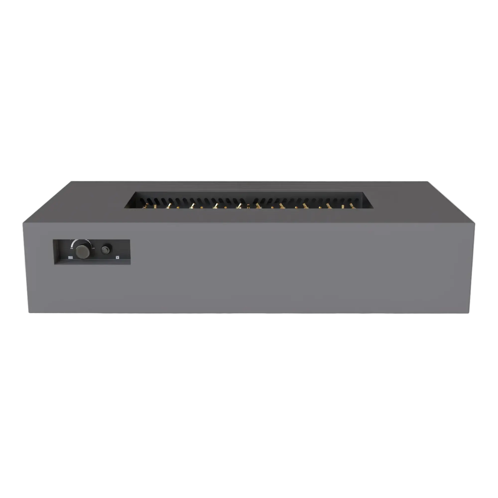 R72 AON 72″ Rectangular Steel Gas Fire Table – Warming Trends Warming Trends