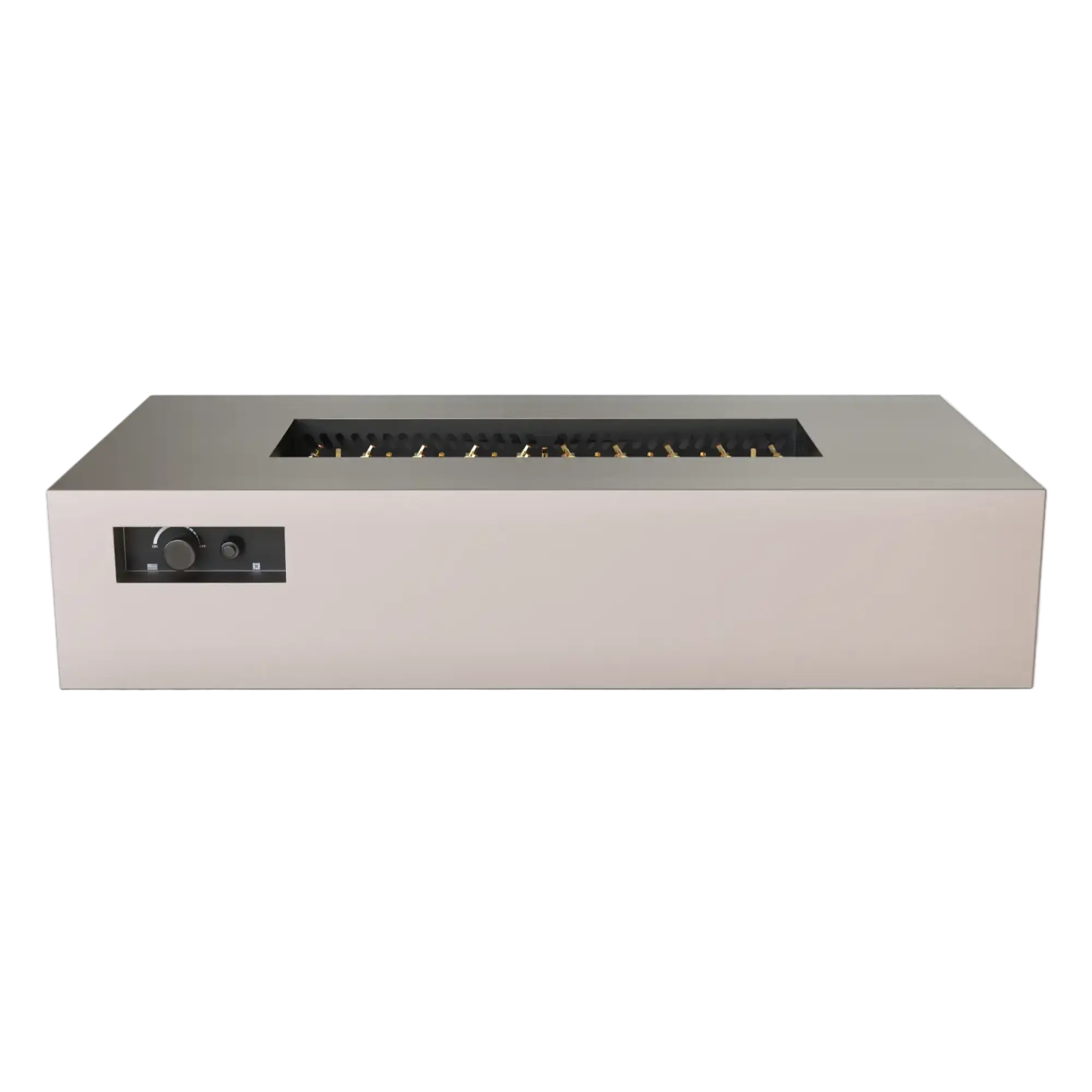 R72 AON 72″ Rectangular Steel Gas Fire Table – Warming Trends Warming Trends