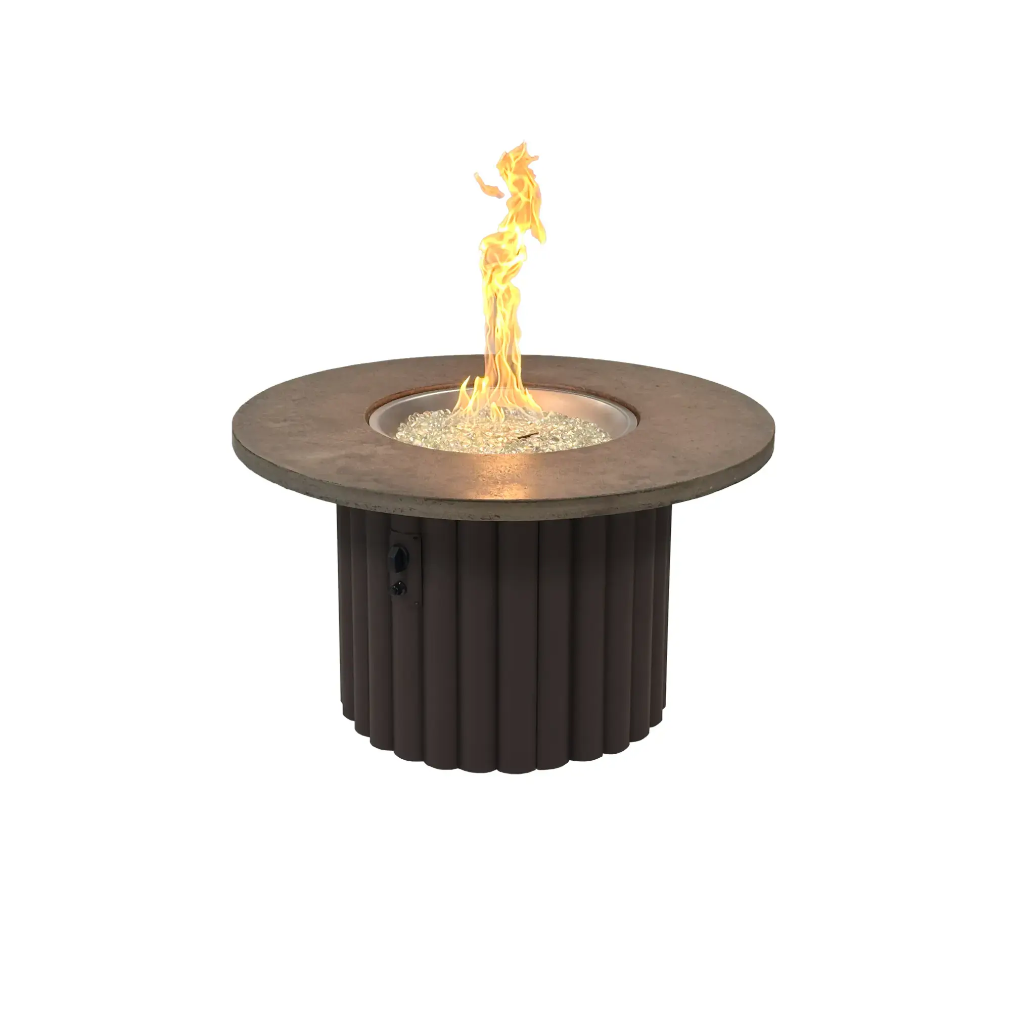 Reverie 42" Round Gas Fire Pit Table - The Outdoor GreatRoom Company The Outdoor GreatRoom Company
