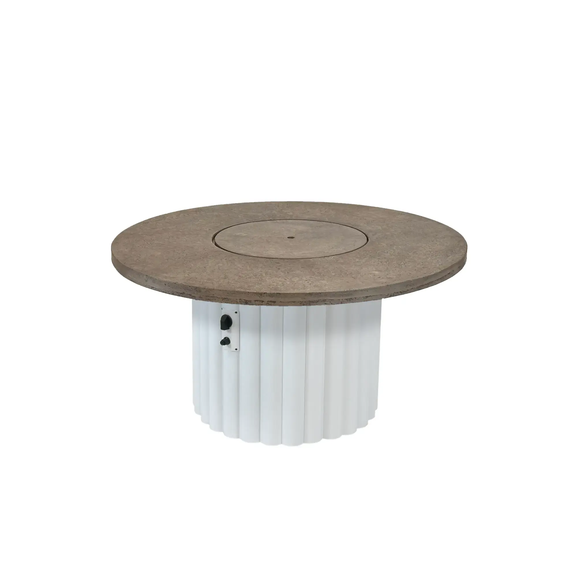 Reverie 48" Round Gas Fire Pit Table - The Outdoor GreatRoom Company The Outdoor GreatRoom Company