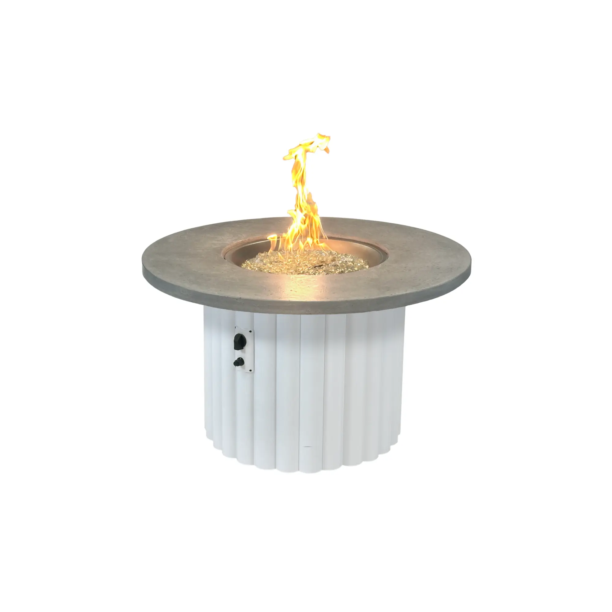 Reverie 42" Round Gas Fire Pit Table - The Outdoor GreatRoom Company