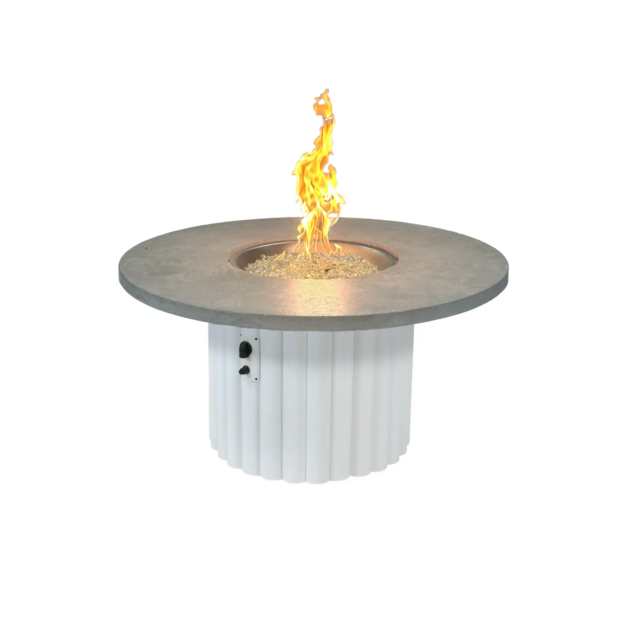 Reverie 48" Round Gas Fire Pit Table - The Outdoor GreatRoom Company The Outdoor GreatRoom Company