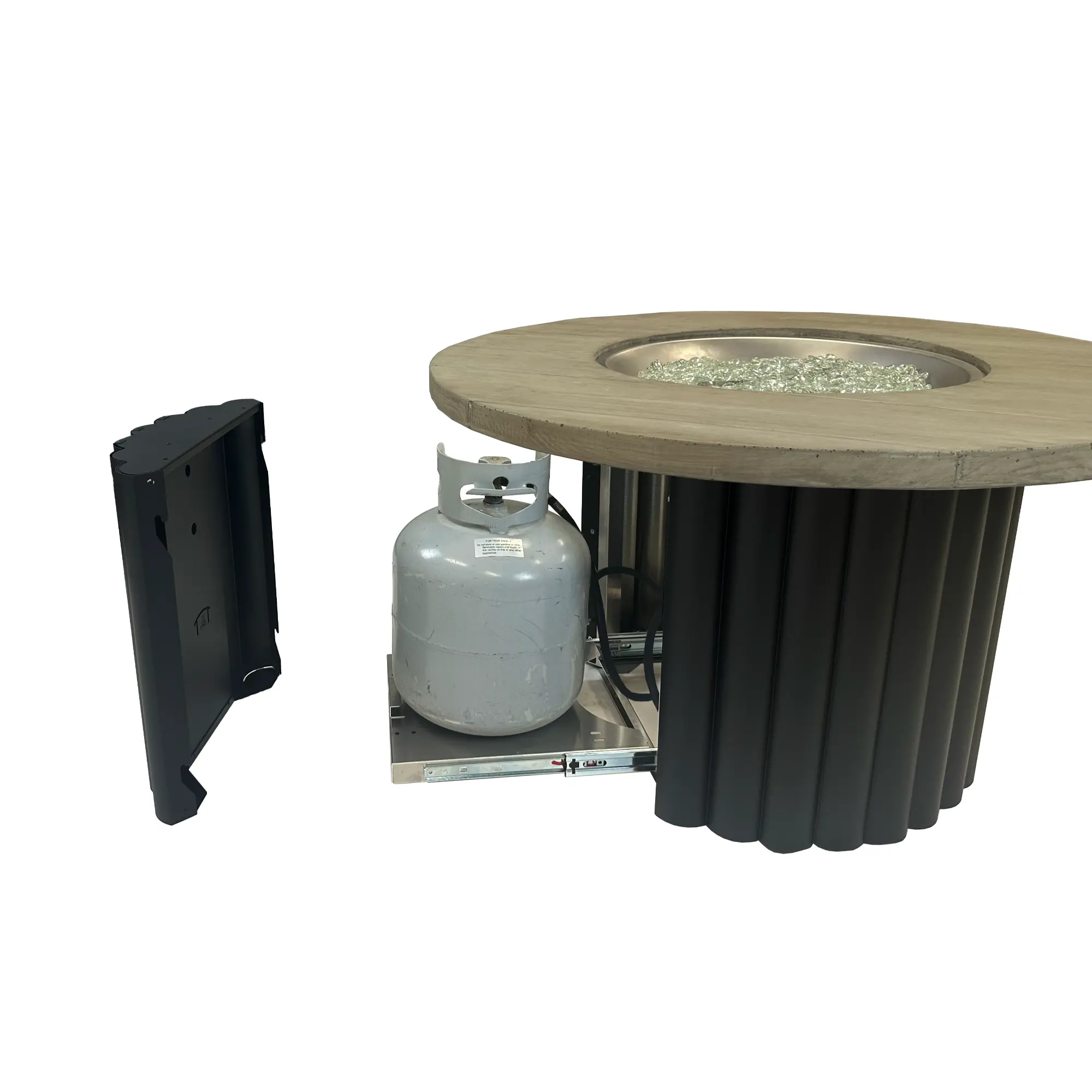 Reverie 42" Round Gas Fire Pit Table - The Outdoor GreatRoom Company