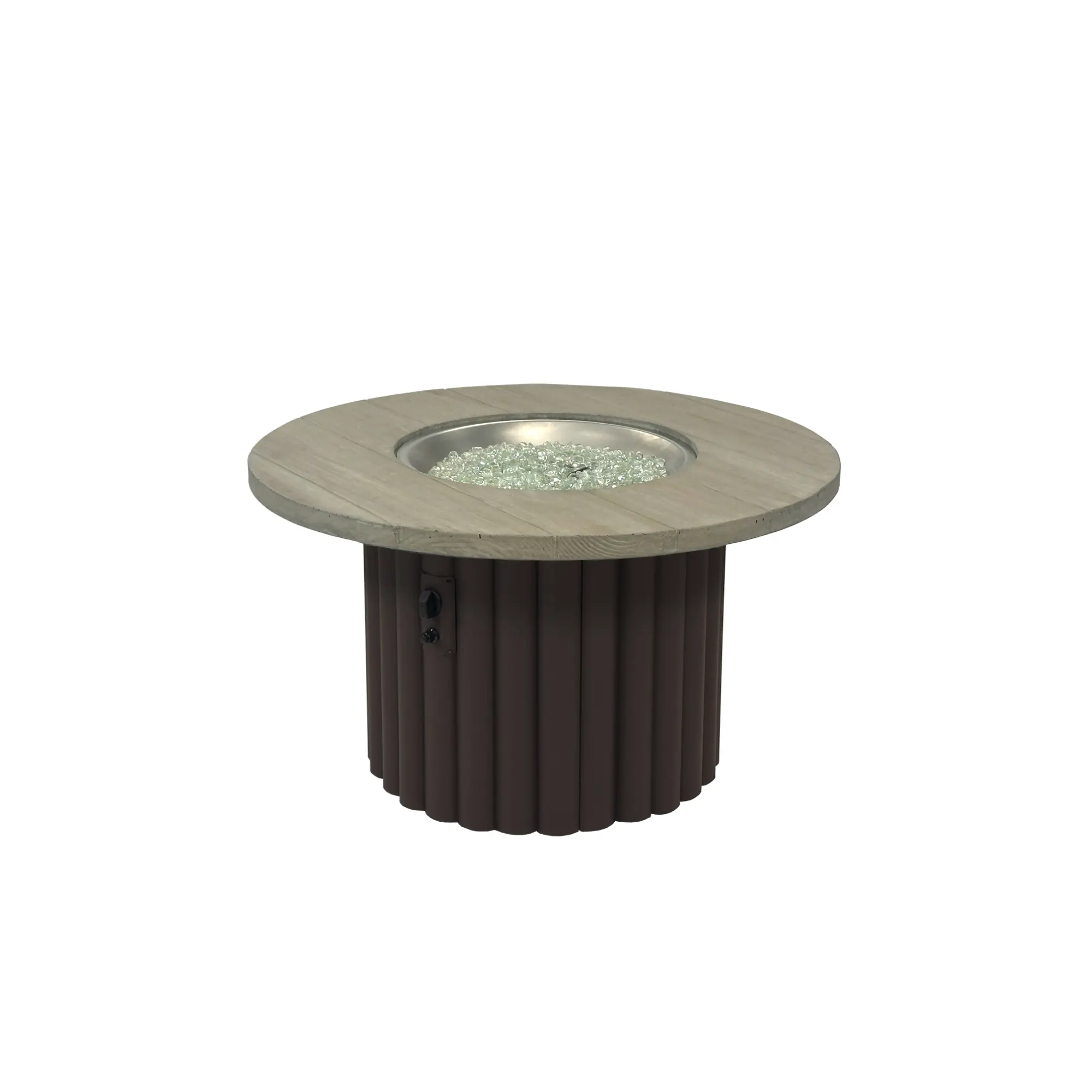 Reverie 42" Round Gas Fire Pit Table - The Outdoor GreatRoom Company