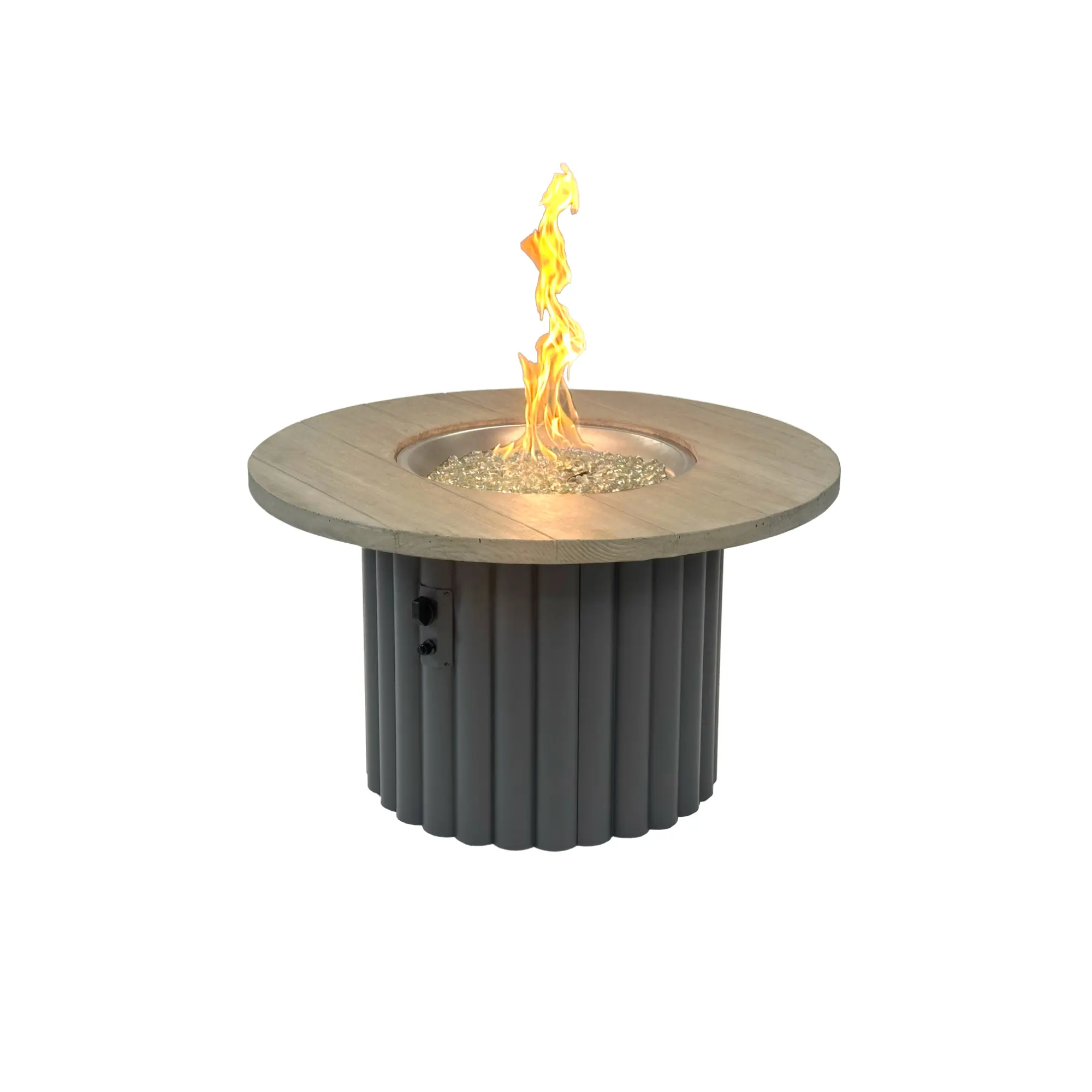 Reverie 42" Round Gas Fire Pit Table - The Outdoor GreatRoom Company