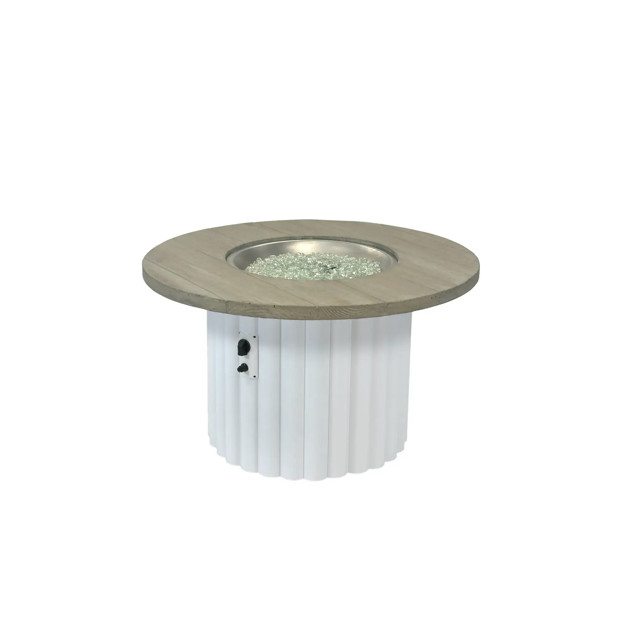 Reverie 42" Round Gas Fire Pit Table - The Outdoor GreatRoom Company The Outdoor GreatRoom Company