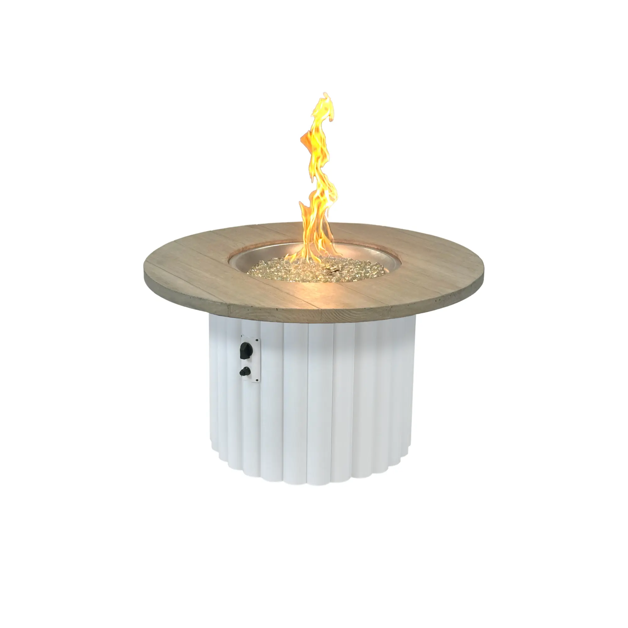 Reverie 42" Round Gas Fire Pit Table - The Outdoor GreatRoom Company