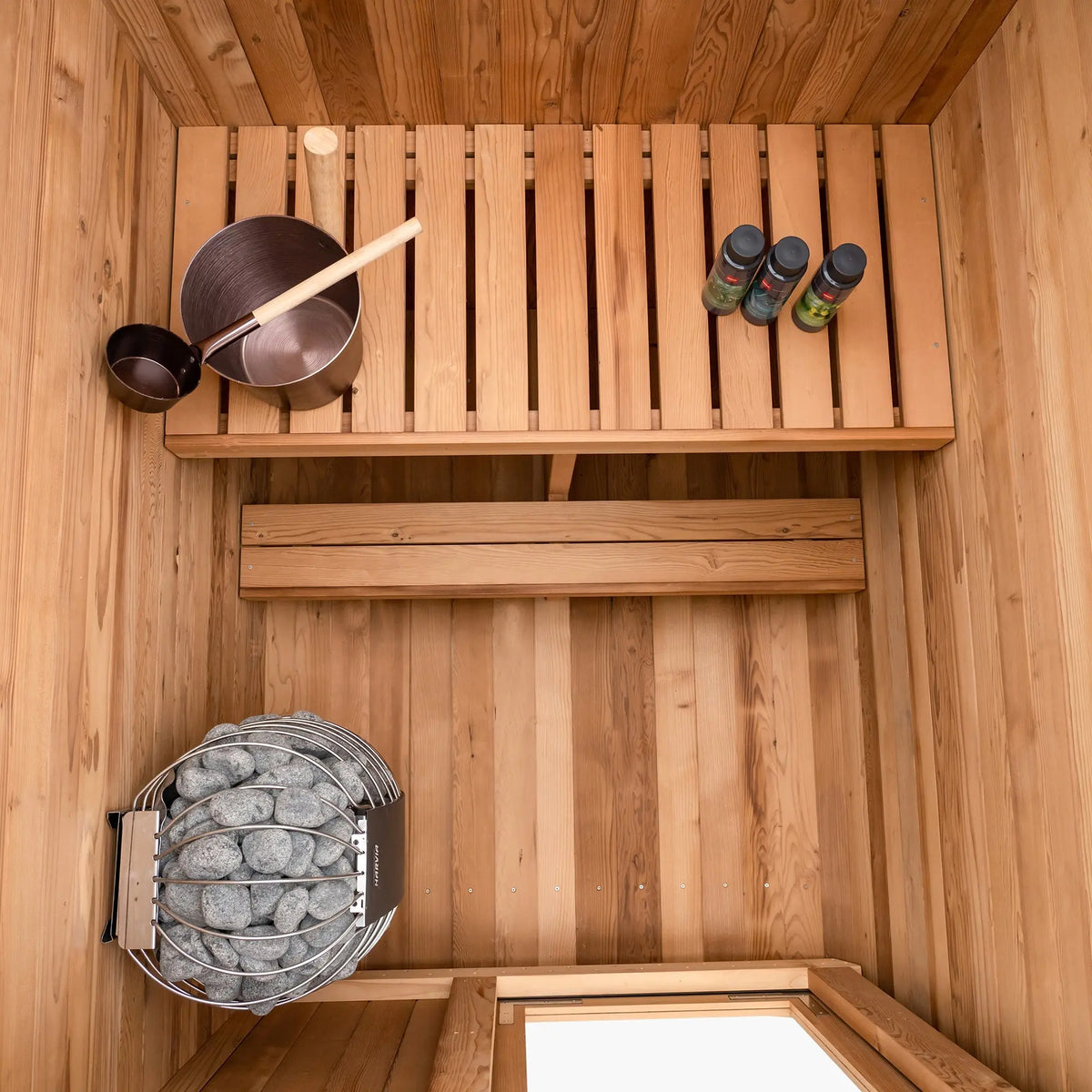 Redwood Outdoors Duo Outdoor Sauna - 2 Person - Harvia KIP 8kW Heater Redwood Outdoors
