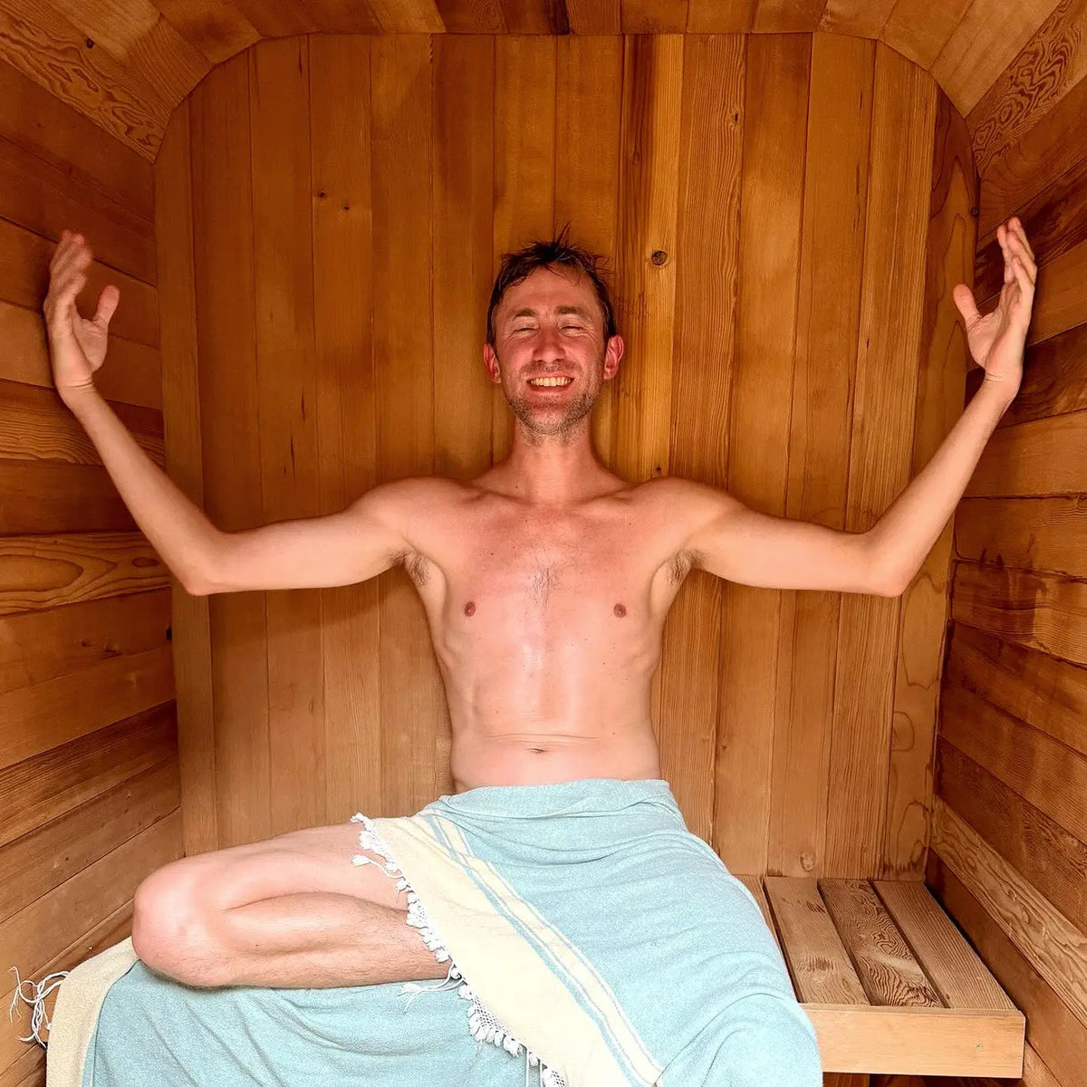 Redwood Outdoors Duo Outdoor Sauna - 2 Person - Harvia KIP 8kW Heater Redwood Outdoors