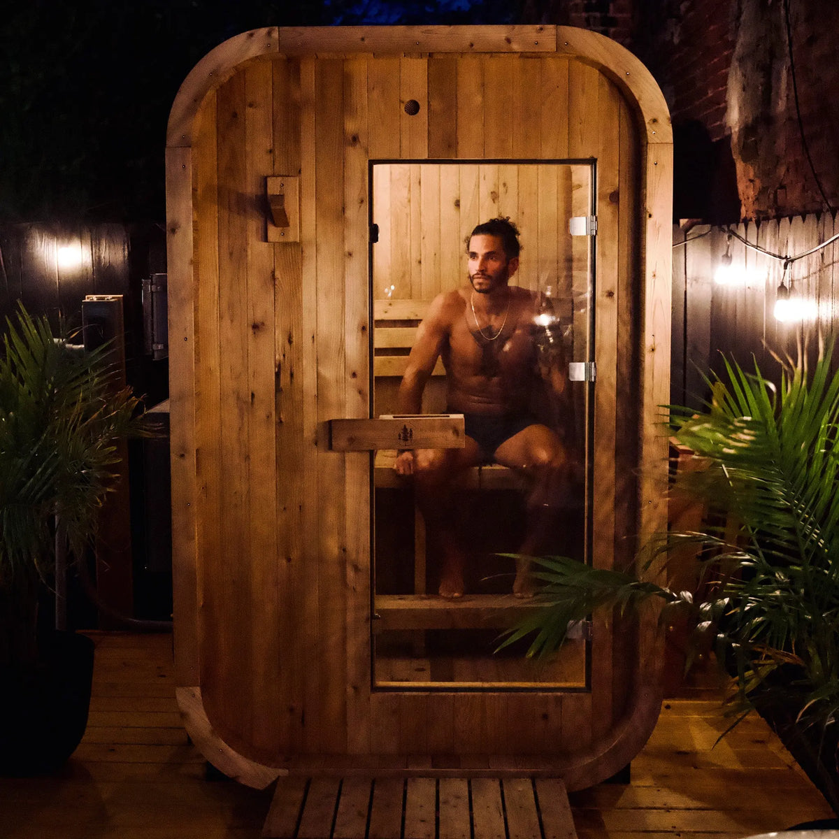 Redwood Outdoors Duo Outdoor Sauna - 2 Person - Harvia KIP 8kW Heater Redwood Outdoors