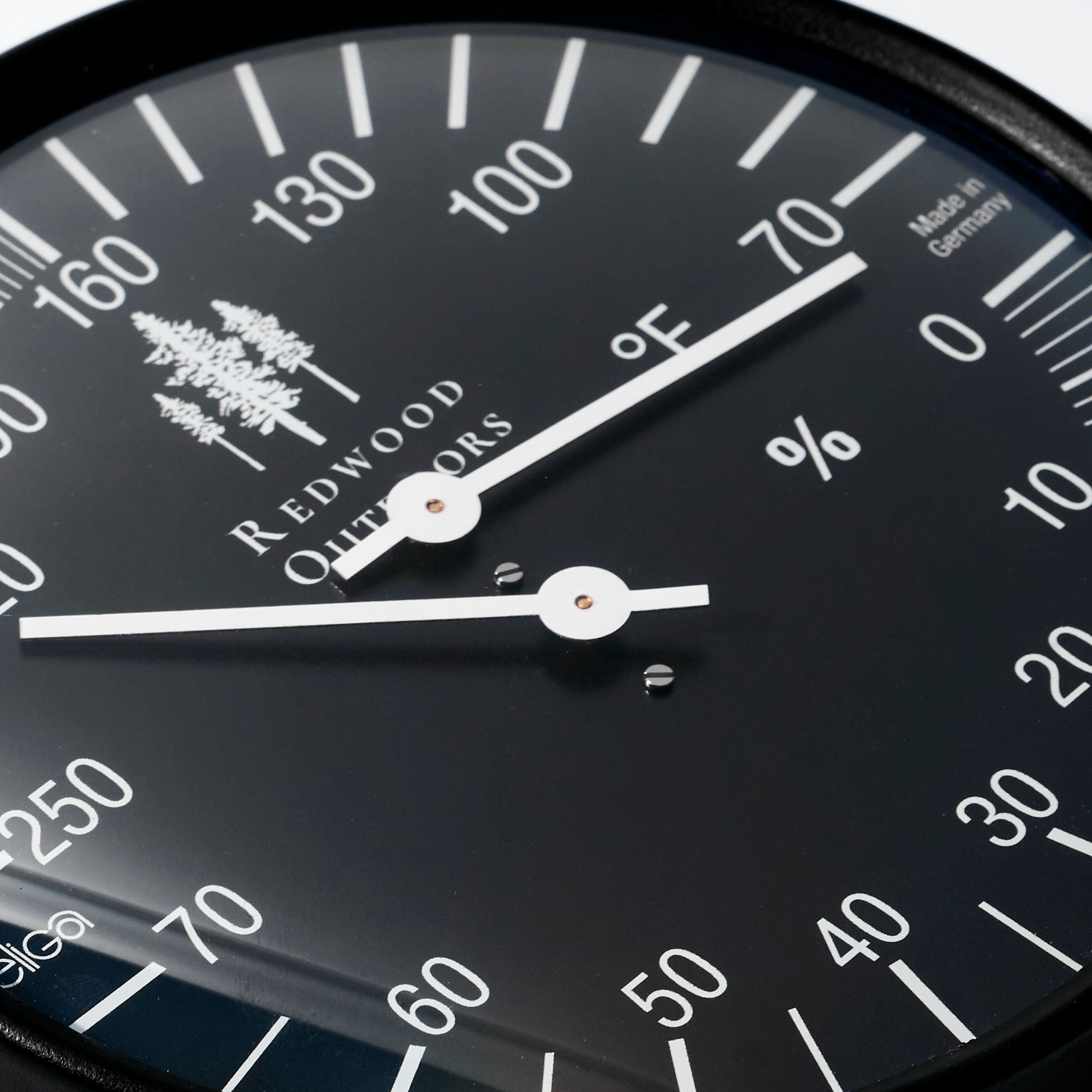 Redwood Outdoors Black 5-Inch Dial Thermometer/Hygrometer