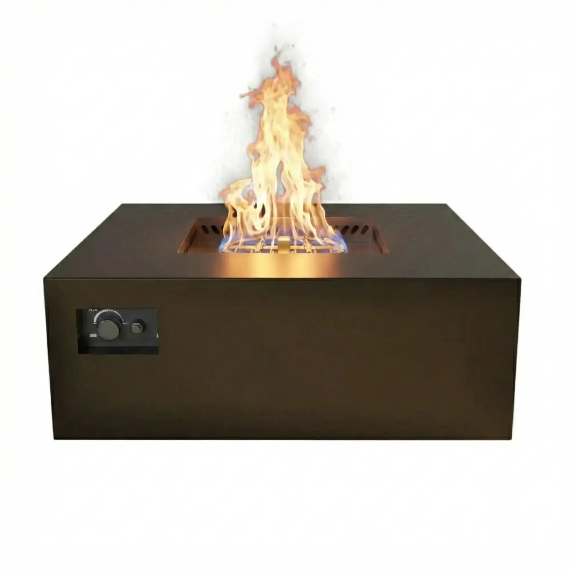 S40 AON 40″ Square Steel Gas Fire Table – Warming Trends Warming Trends