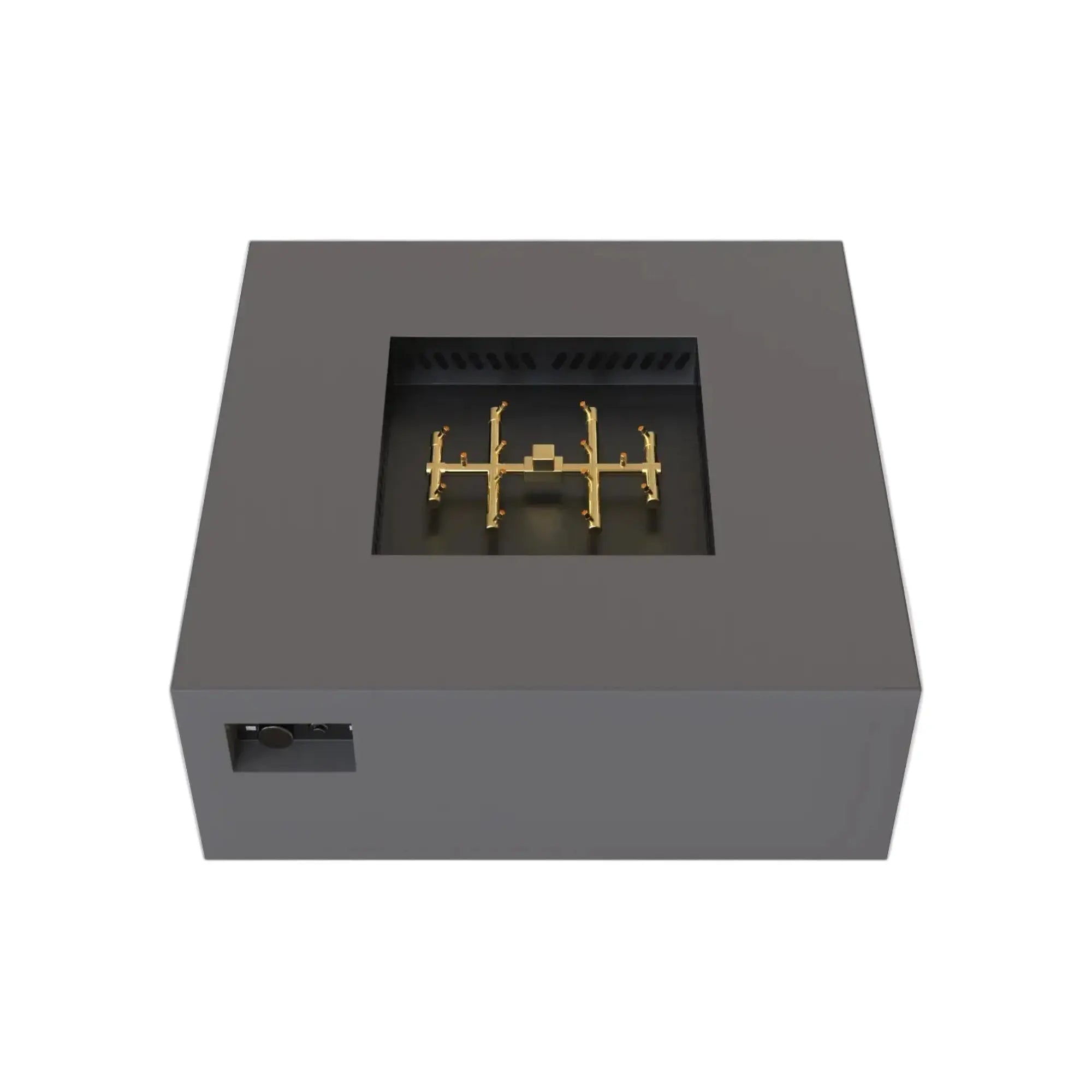 S40 AON 40″ Square Steel Gas Fire Table – Warming Trends Warming Trends