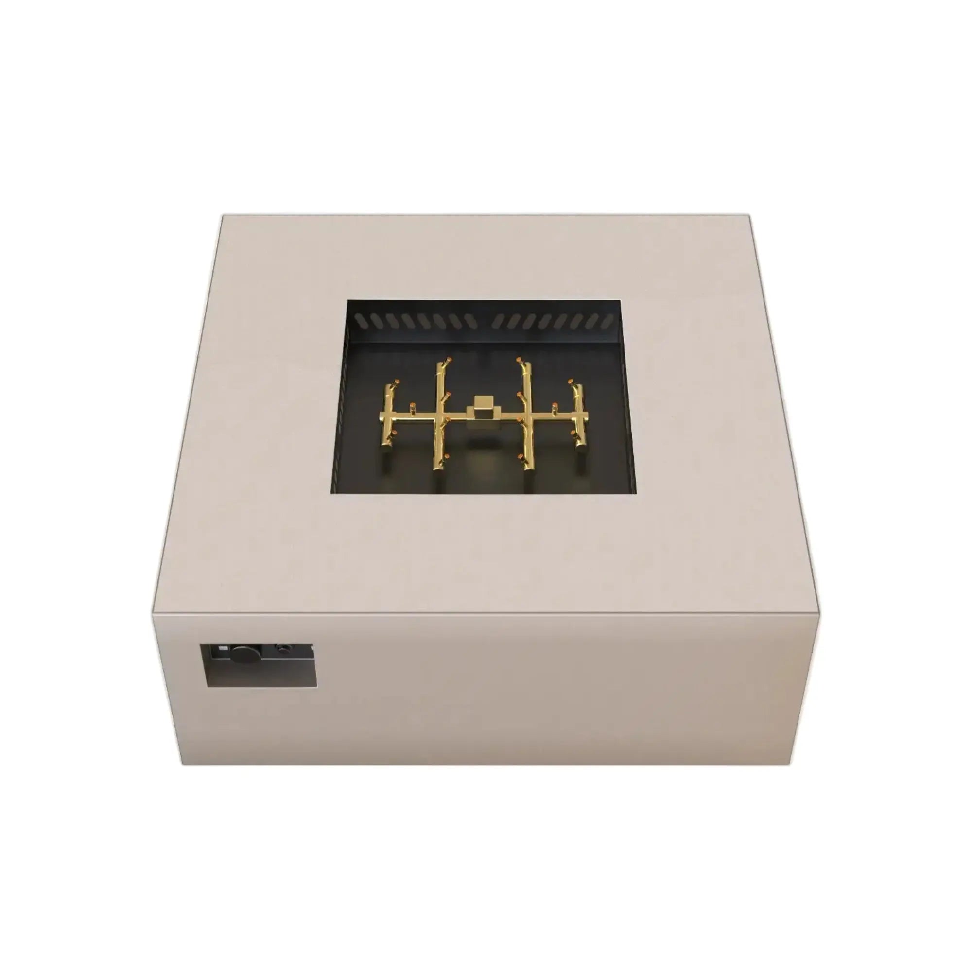 S40 AON 40″ Square Steel Gas Fire Table – Warming Trends Warming Trends