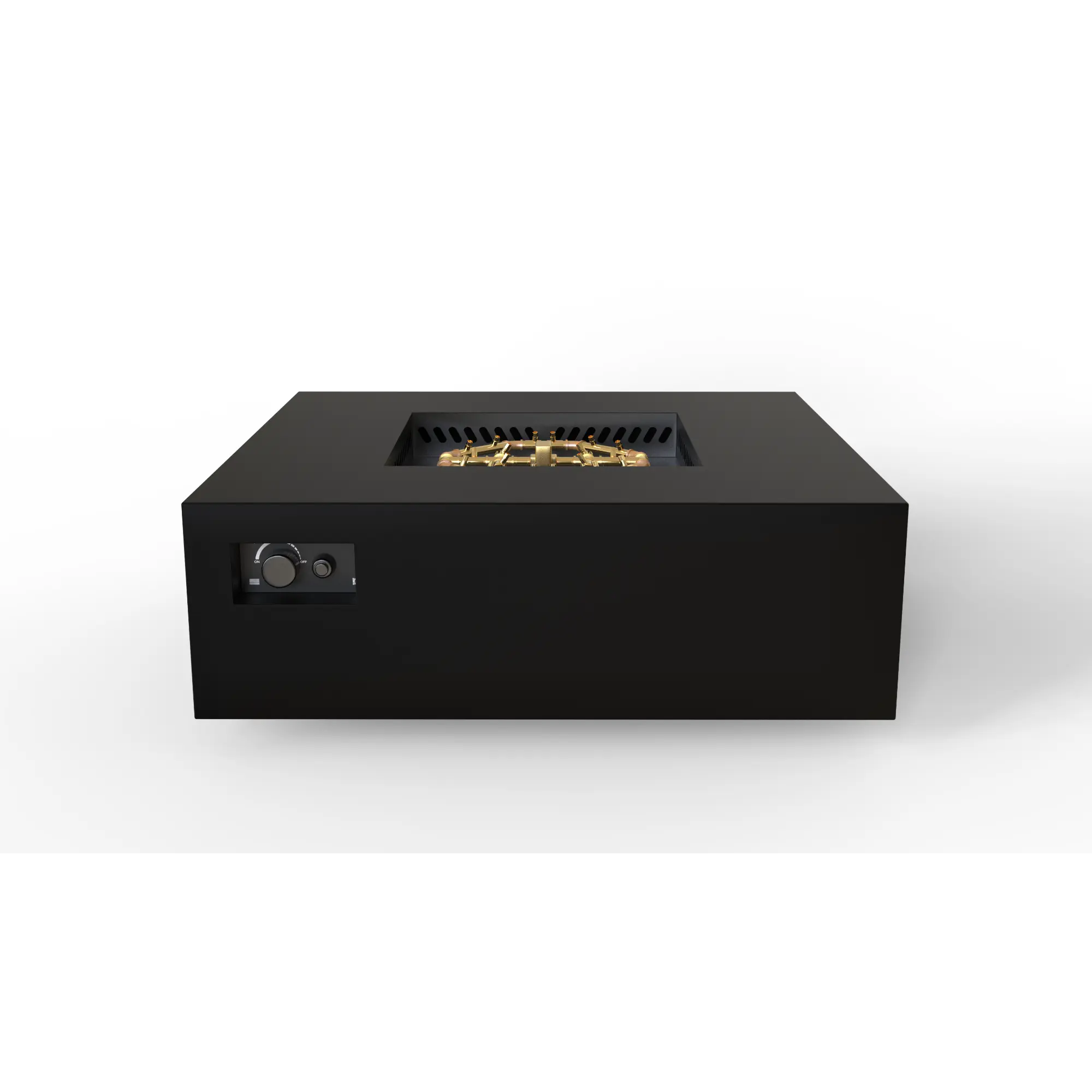 S48 AON 48″ Square Steel Gas Fire Table – Warming Trends
