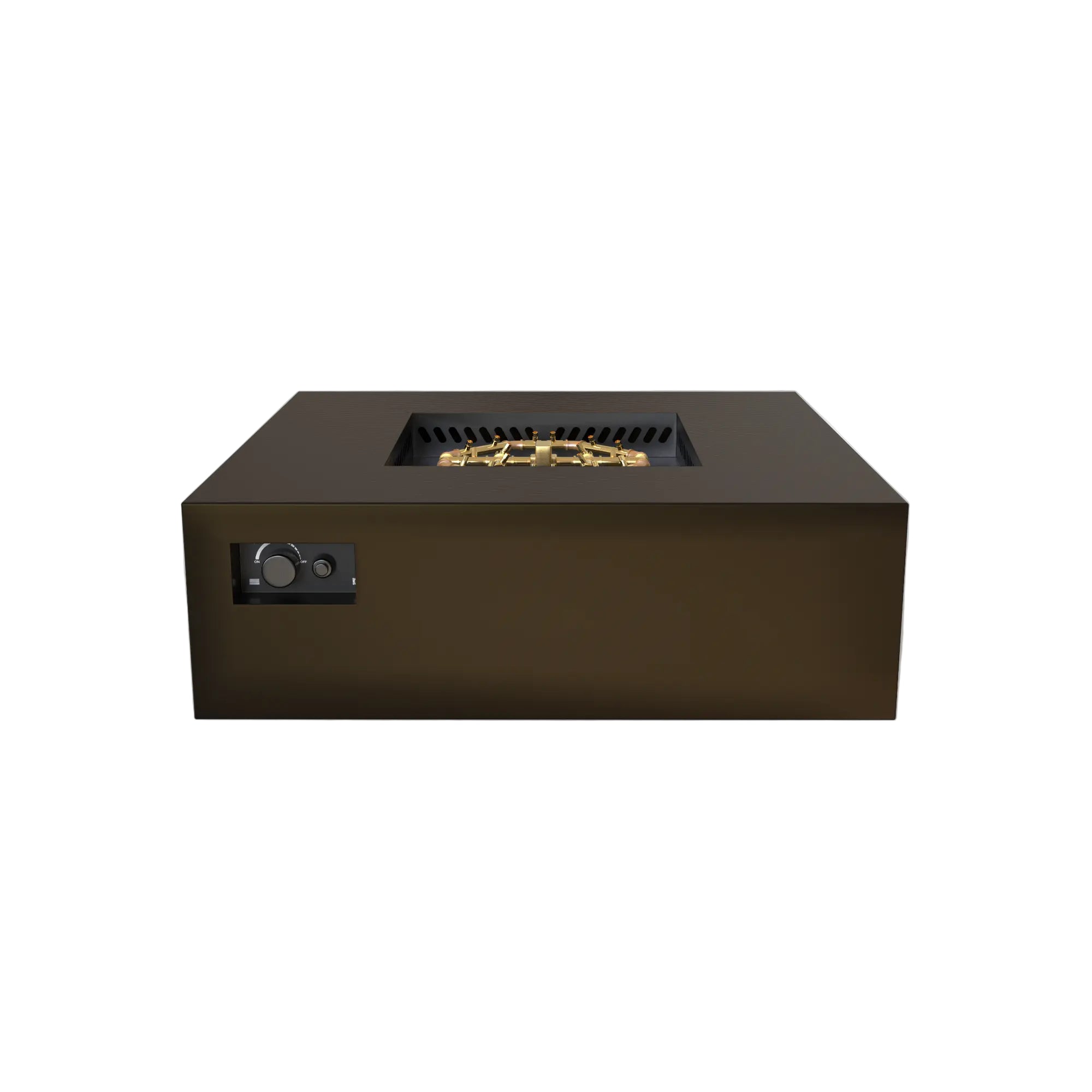 S48 AON 48″ Square Steel Gas Fire Table – Warming Trends