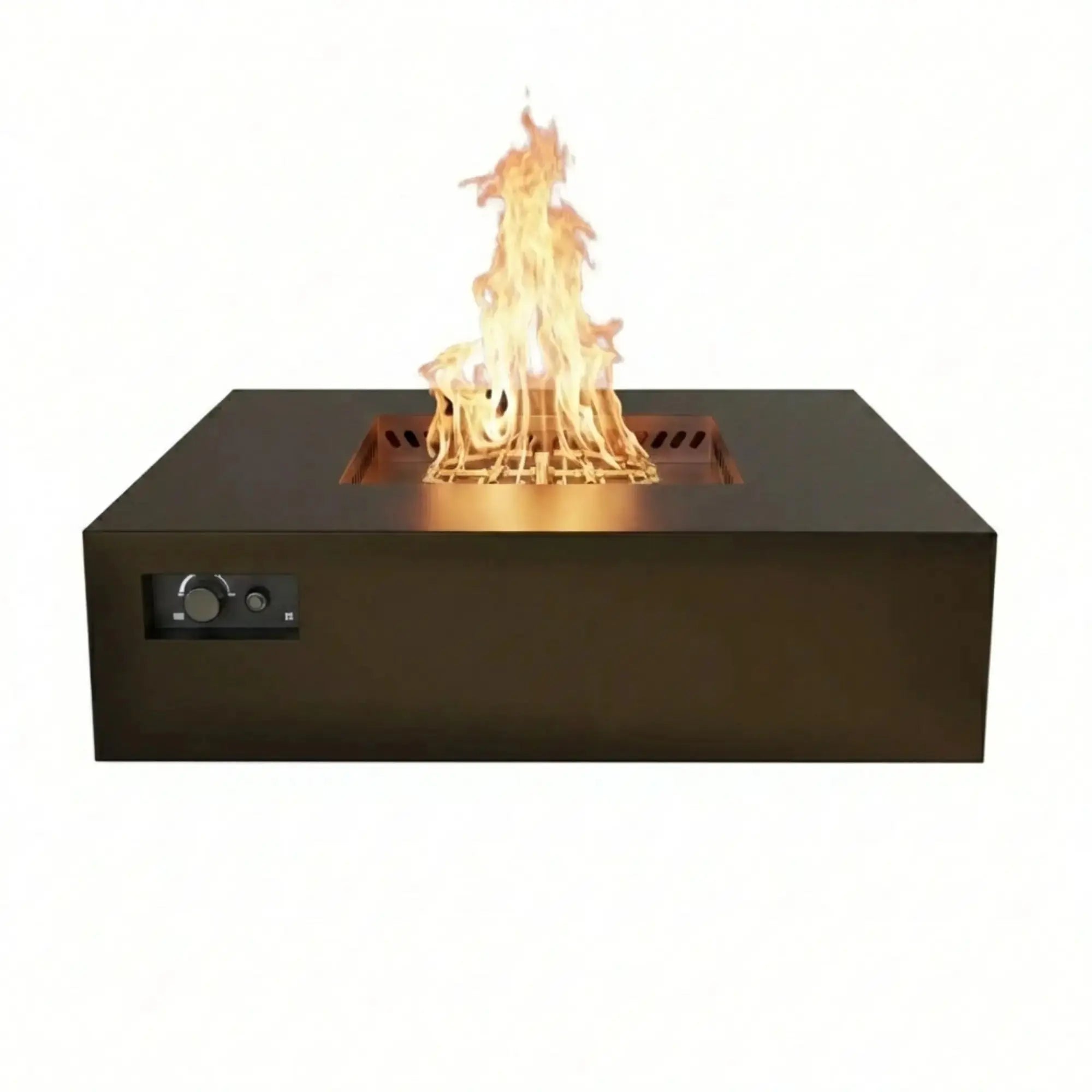 S48 AON 48″ Square Steel Gas Fire Table – Warming Trends Warming Trends