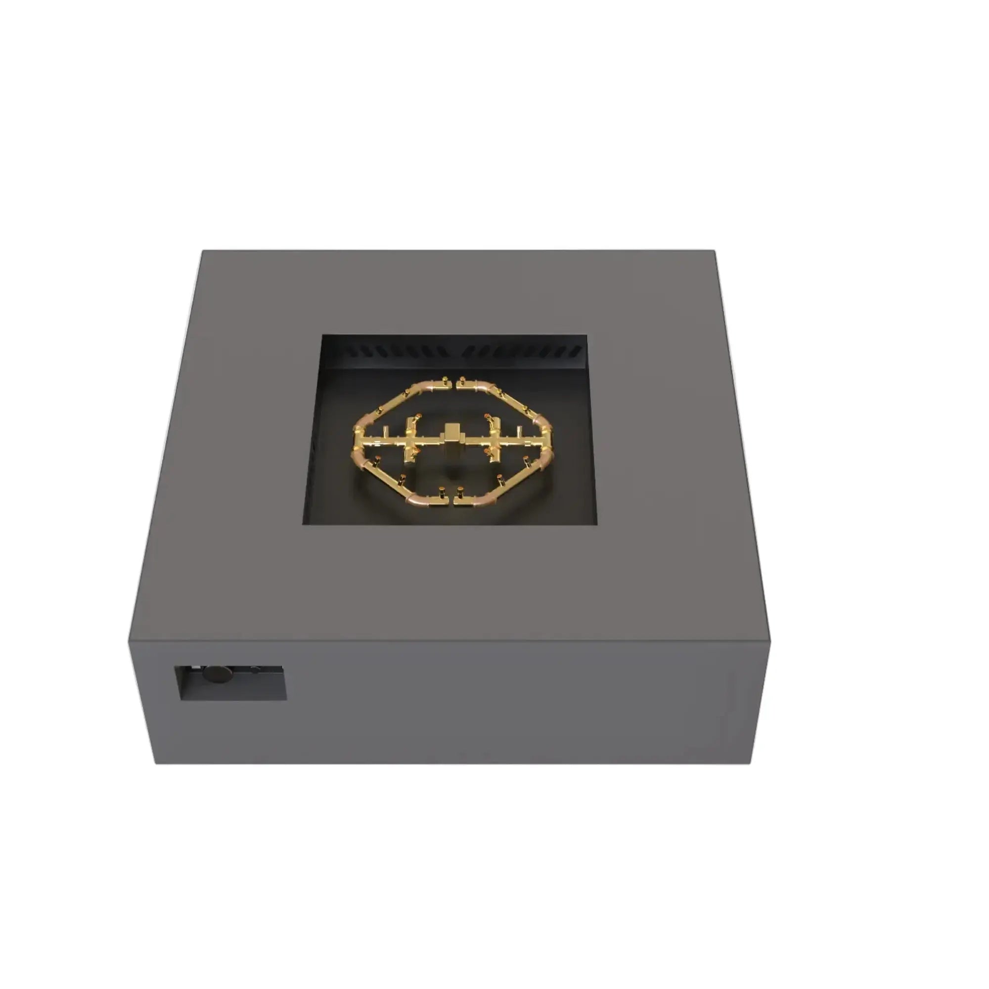S48 AON 48″ Square Steel Gas Fire Table – Warming Trends Warming Trends