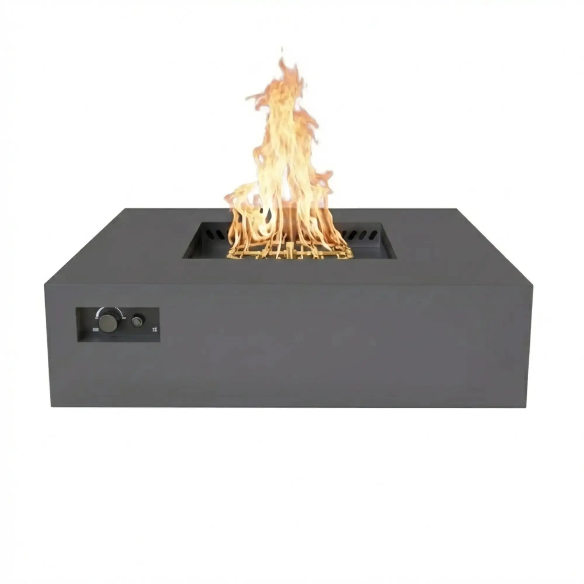 S48 AON 48″ Square Steel Gas Fire Table – Warming Trends Warming Trends