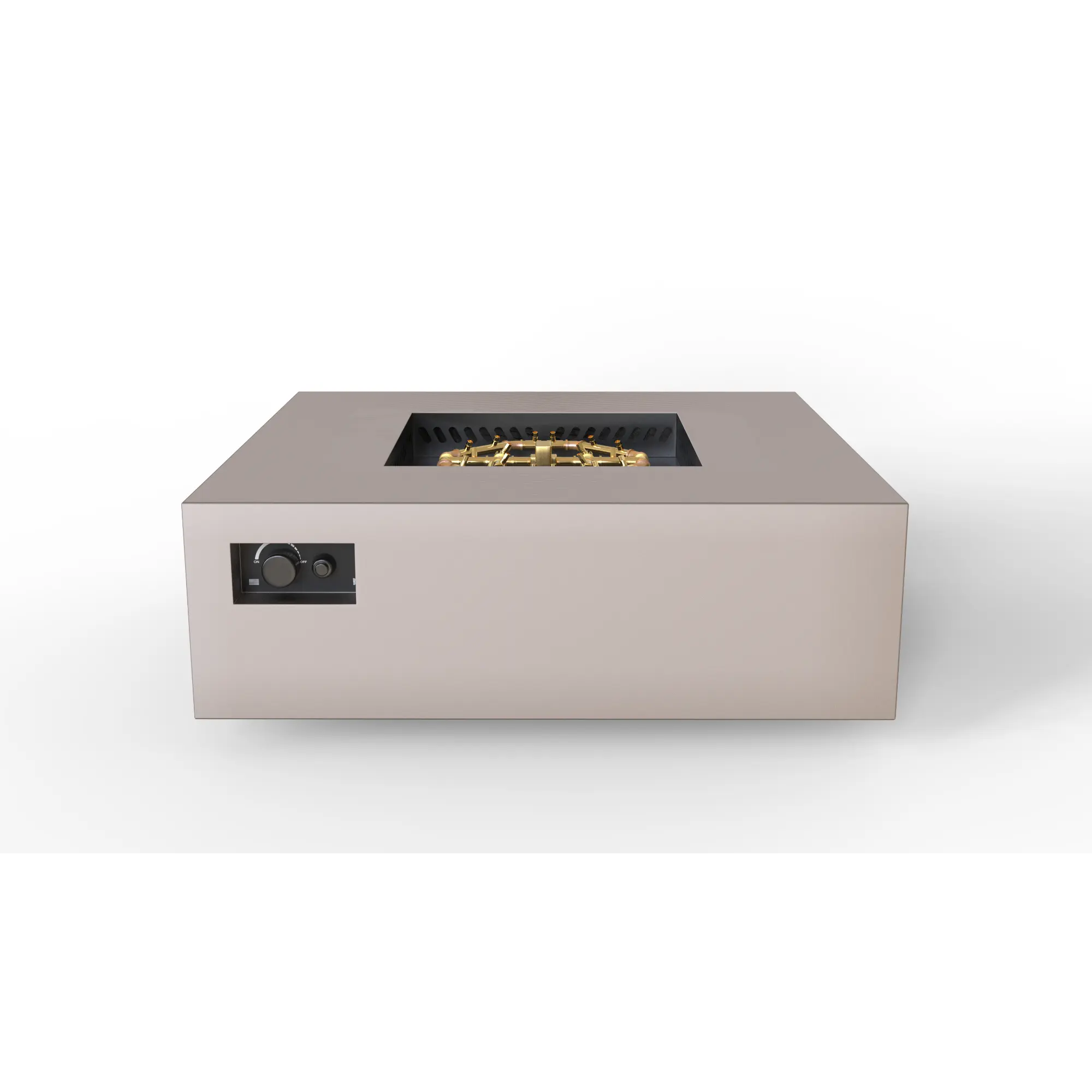 S48 AON 48″ Square Steel Gas Fire Table – Warming Trends