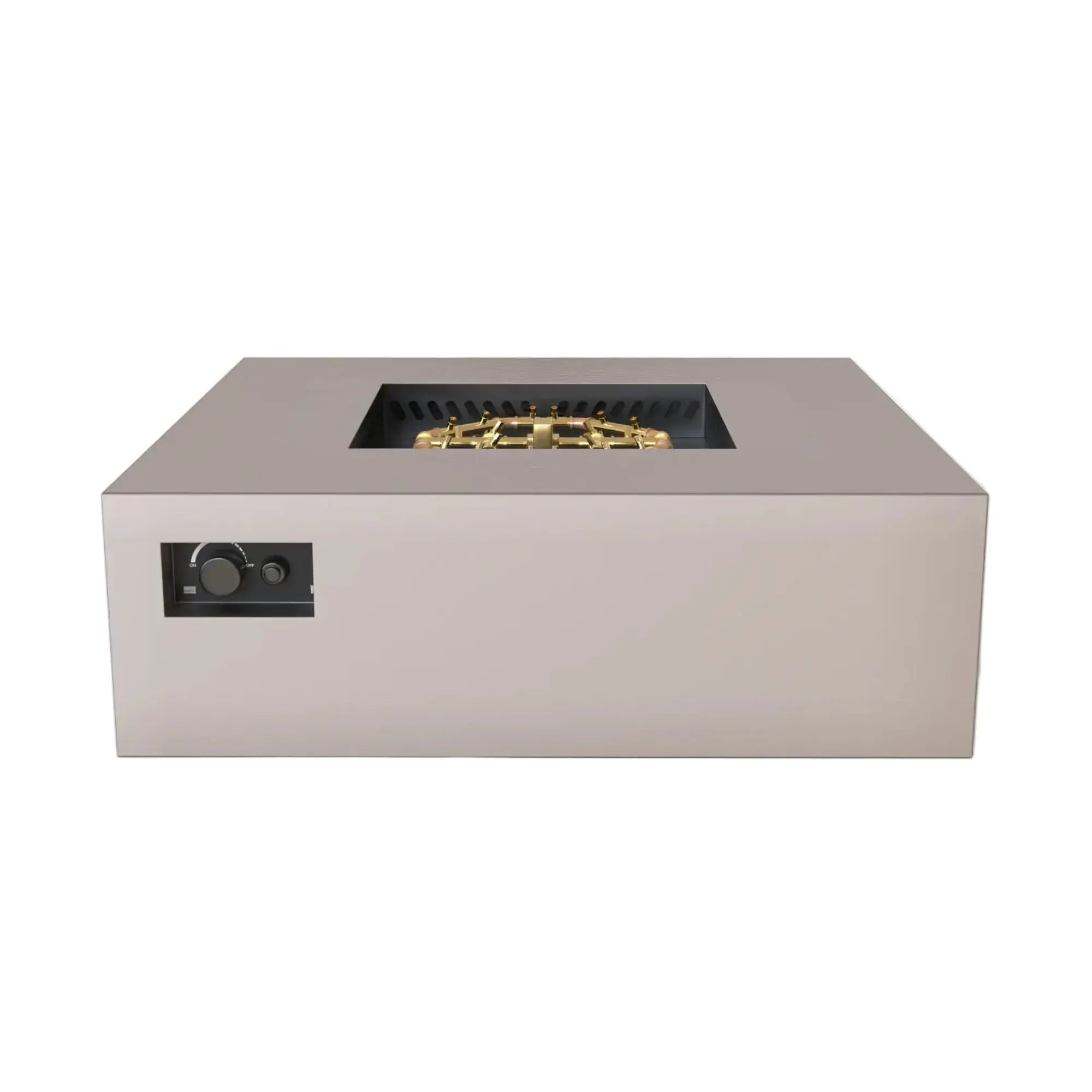 S48 AON 48″ Square Steel Gas Fire Table – Warming Trends Warming Trends