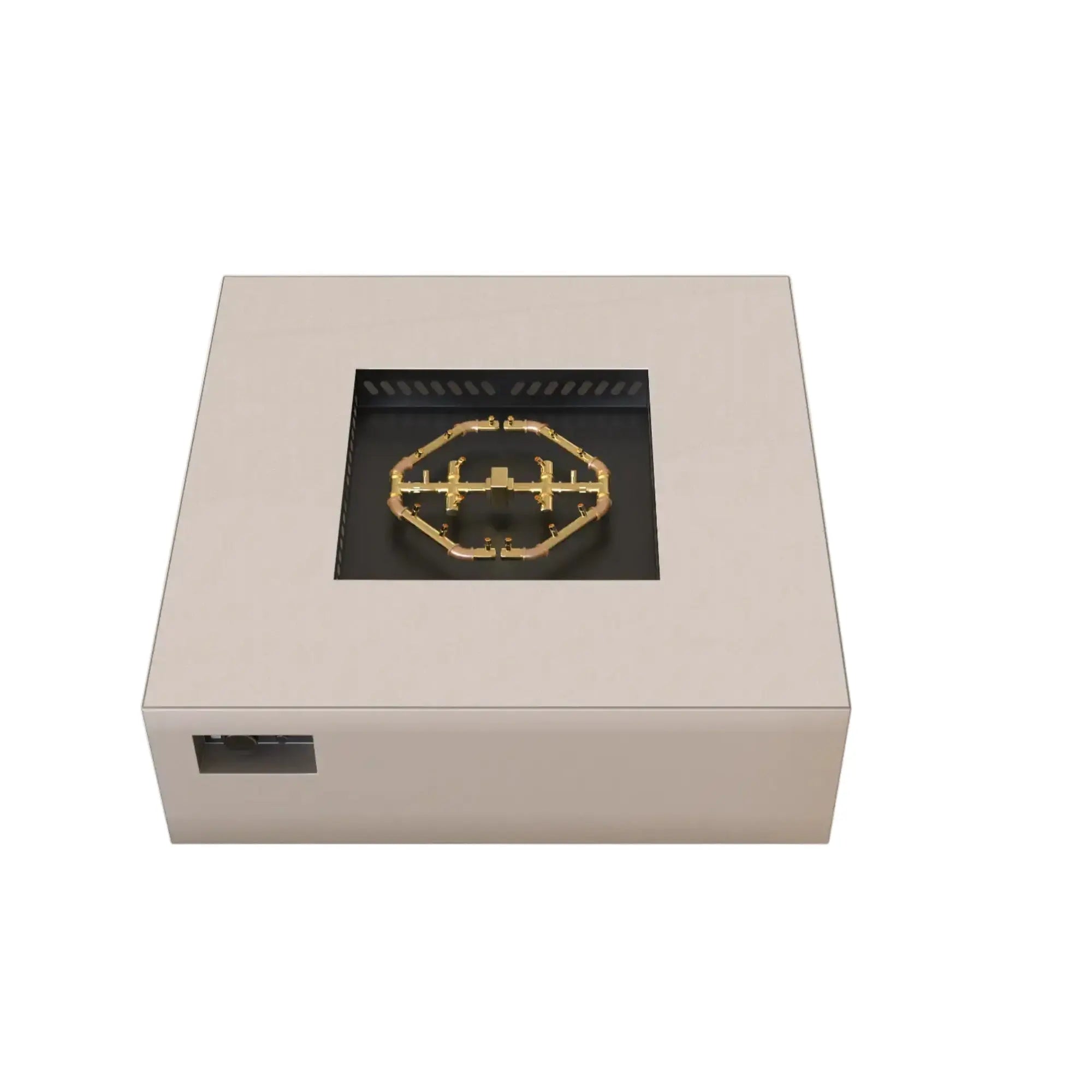 S48 AON 48″ Square Steel Gas Fire Table – Warming Trends Warming Trends