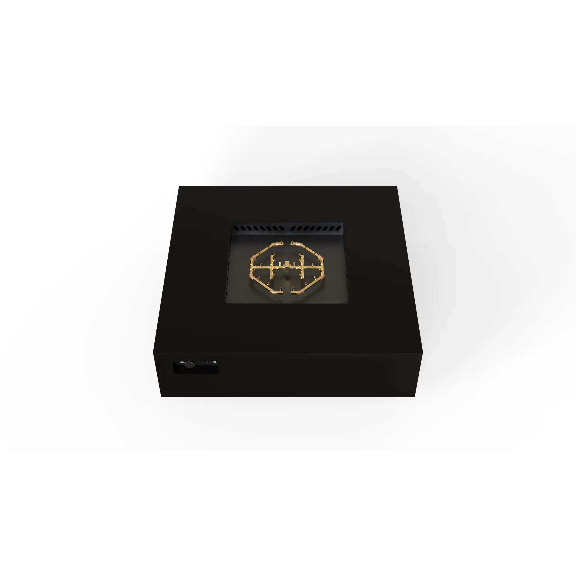 S56 AON 56″ Square Steel Gas Fire Table – Warming Trends