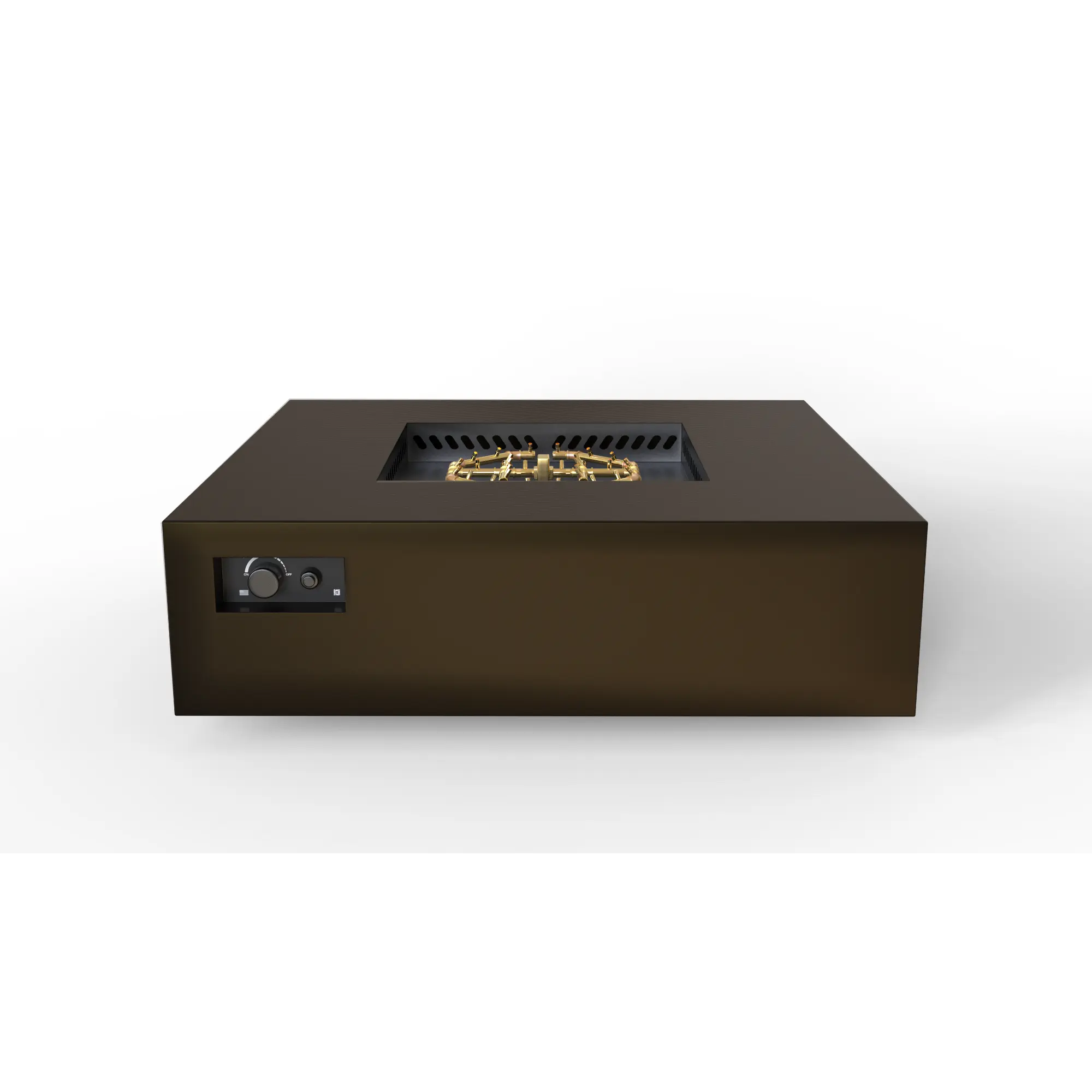 S56 AON 56″ Square Steel Gas Fire Table – Warming Trends