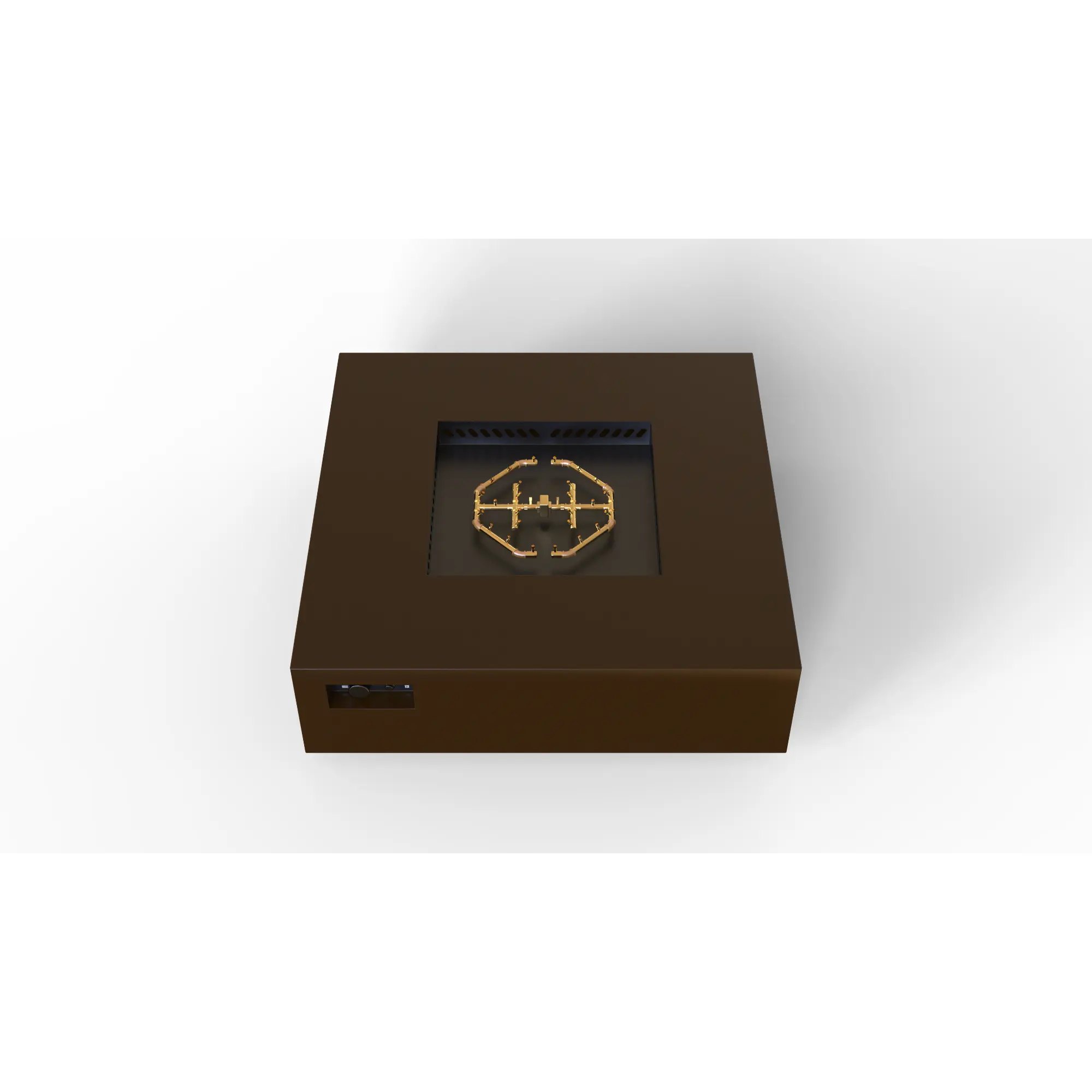 S56 AON 56″ Square Steel Gas Fire Table – Warming Trends