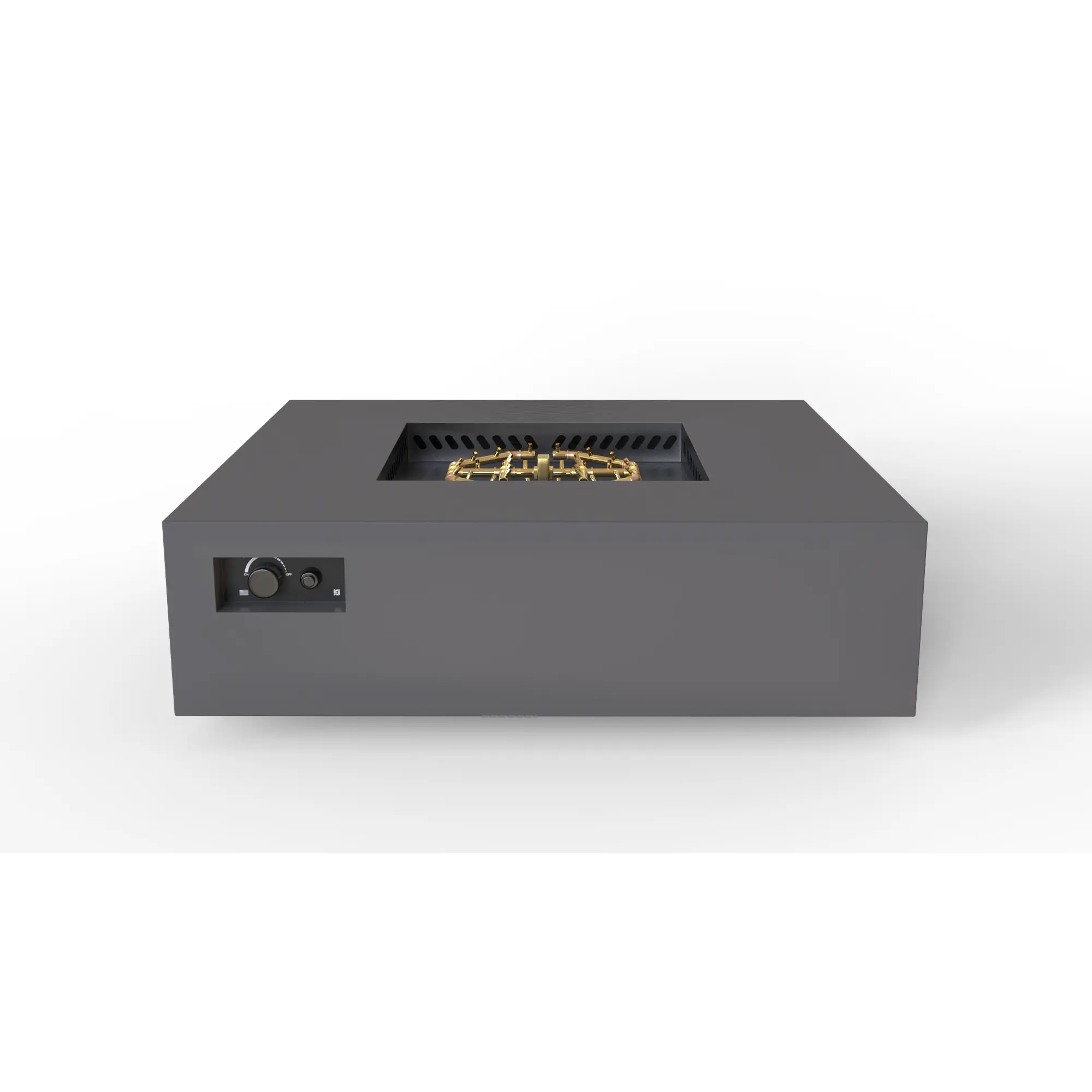 S56 AON 56″ Square Steel Gas Fire Table – Warming Trends