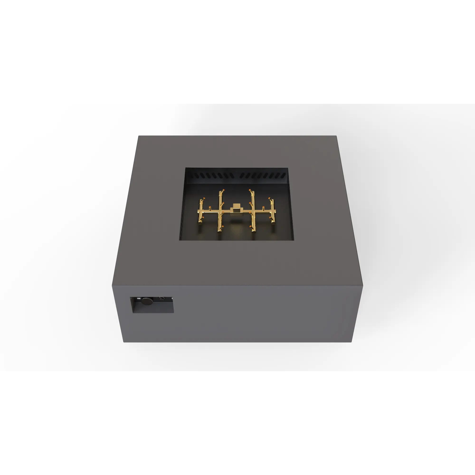 S56 AON 56″ Square Steel Gas Fire Table – Warming Trends