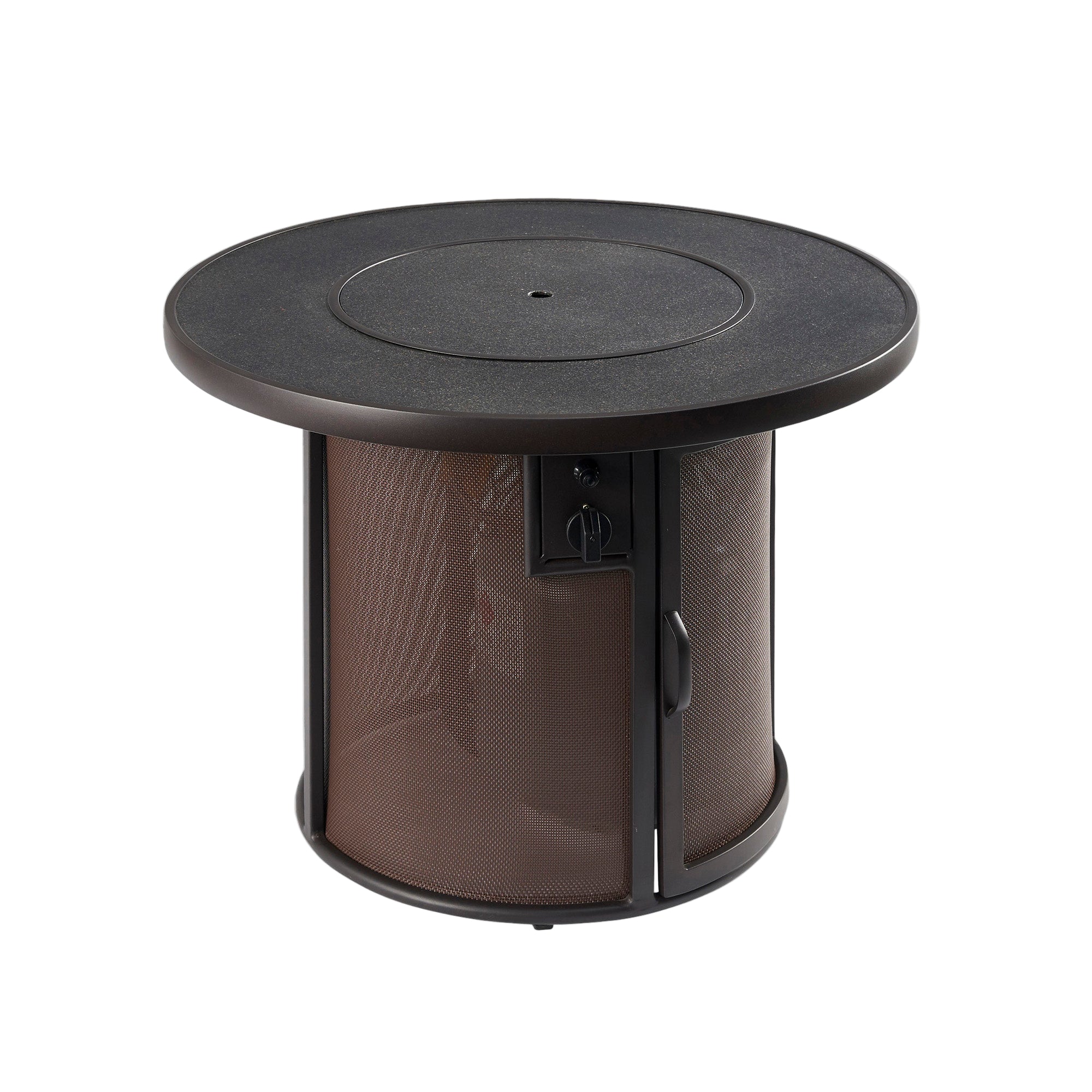 Stonefire 32″ Round Gas Fire Pit Table – The Outdoor GreatRoom Company