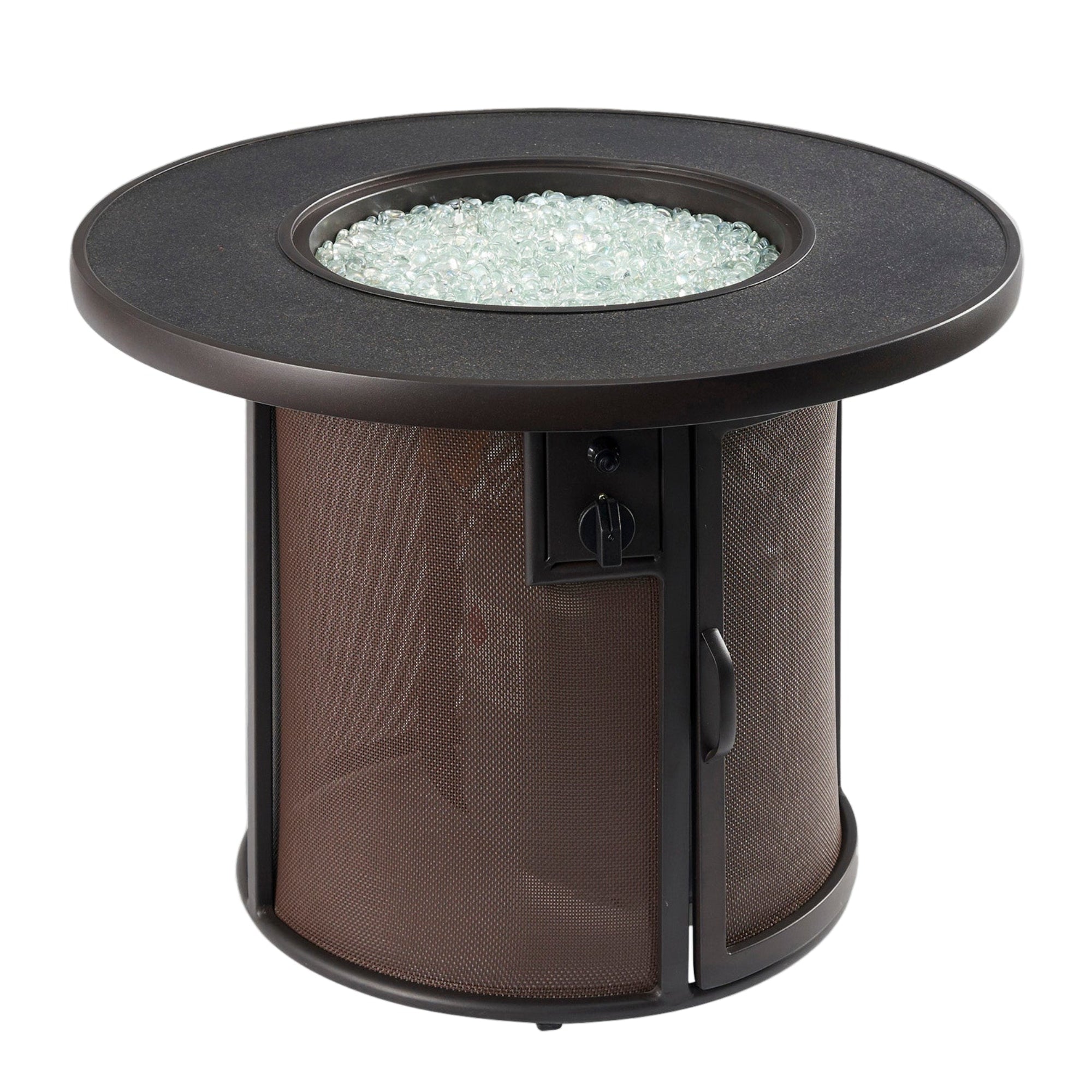 Stonefire 32″ Round Gas Fire Pit Table – The Outdoor GreatRoom Company