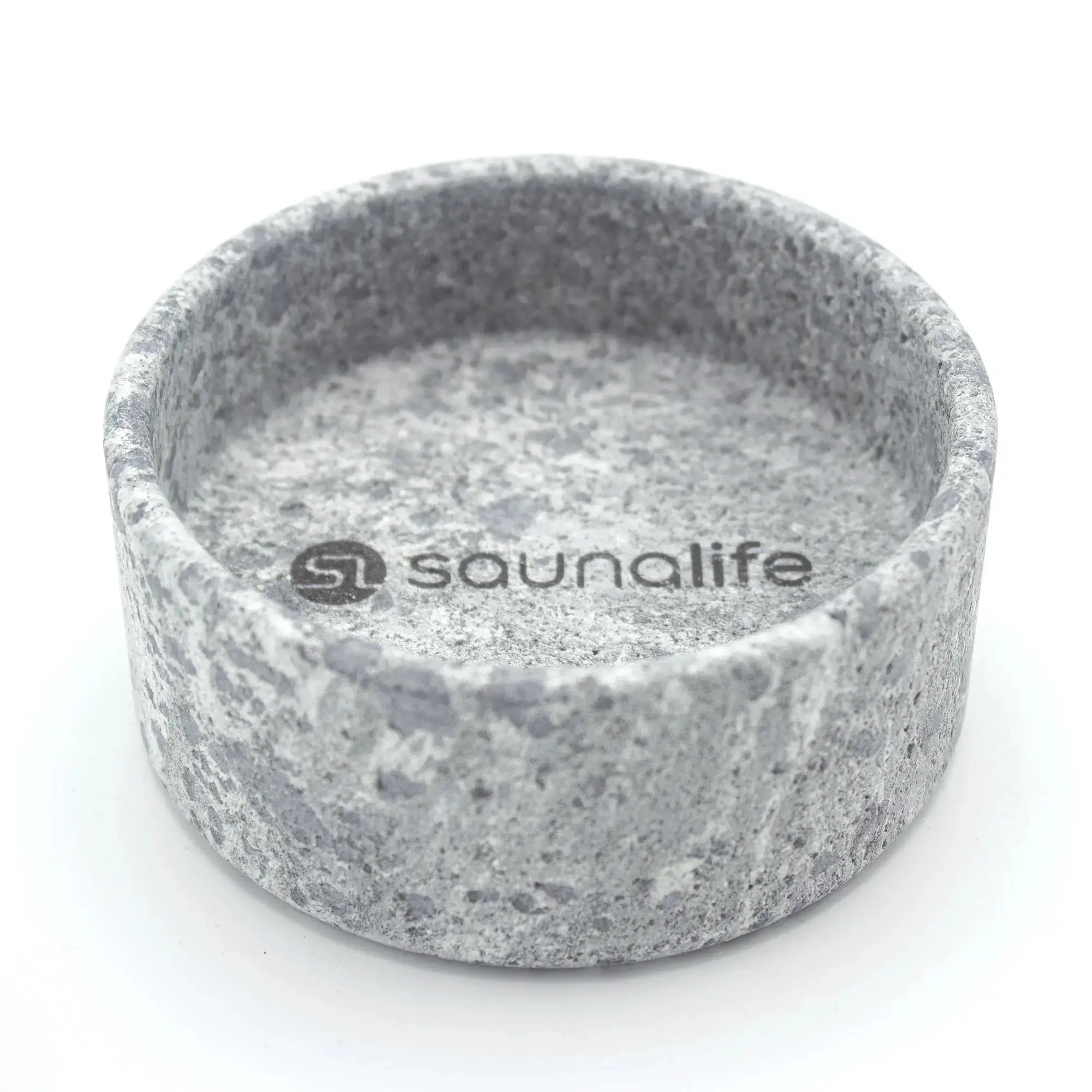 SaunaLife Coaster and Aroma Tray Drink Holder and Scent Reservoir, Carved Soapstone SaunaLife