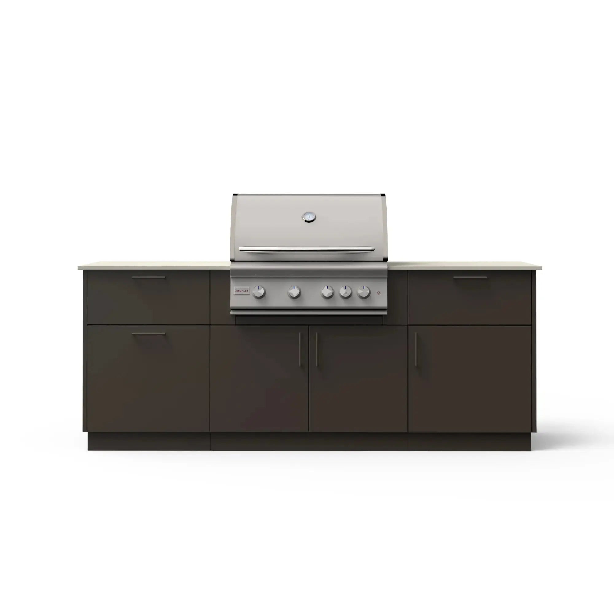 Blaze Sunrise 8-Ft Outdoor Kitchen Island w/ 32-Inch Marine Grade Premium LTE+ Gas Grill Blaze