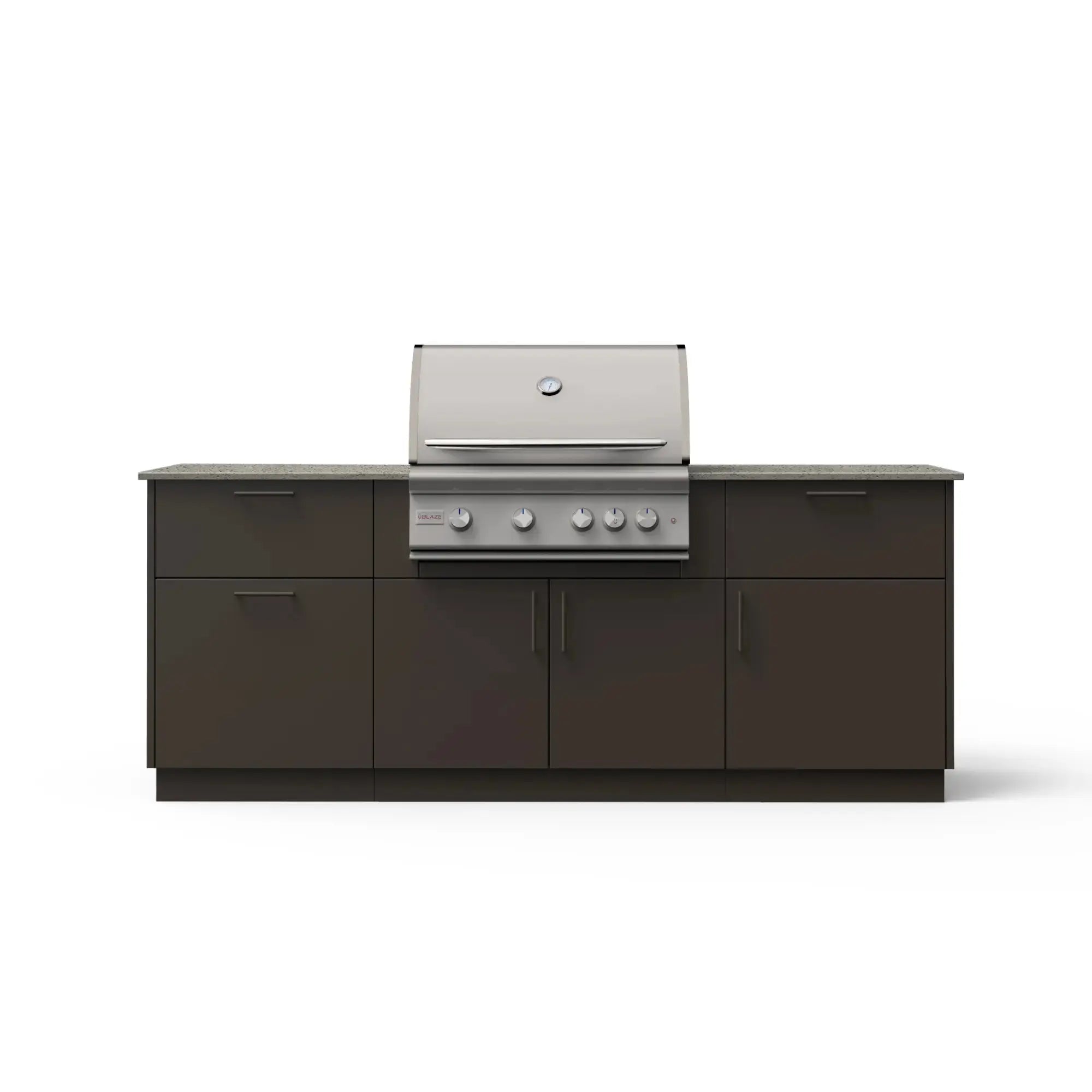 Blaze Sunrise 8-Ft Outdoor Kitchen Island w/ 32-Inch Marine Grade Premium LTE+ Gas Grill Blaze