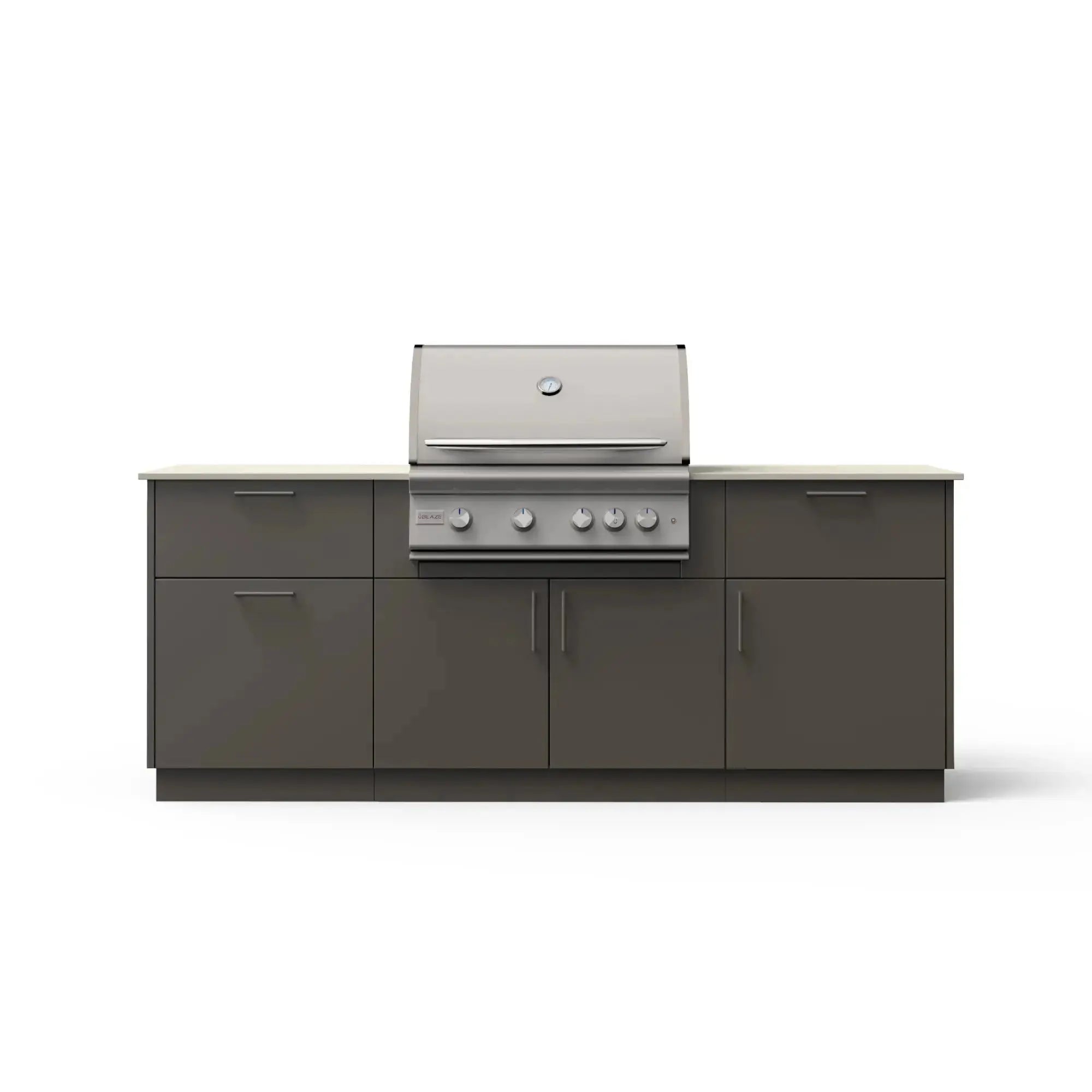 Blaze Sunrise 8-Ft Outdoor Kitchen Island w/ 32-Inch Marine Grade Premium LTE+ Gas Grill Blaze
