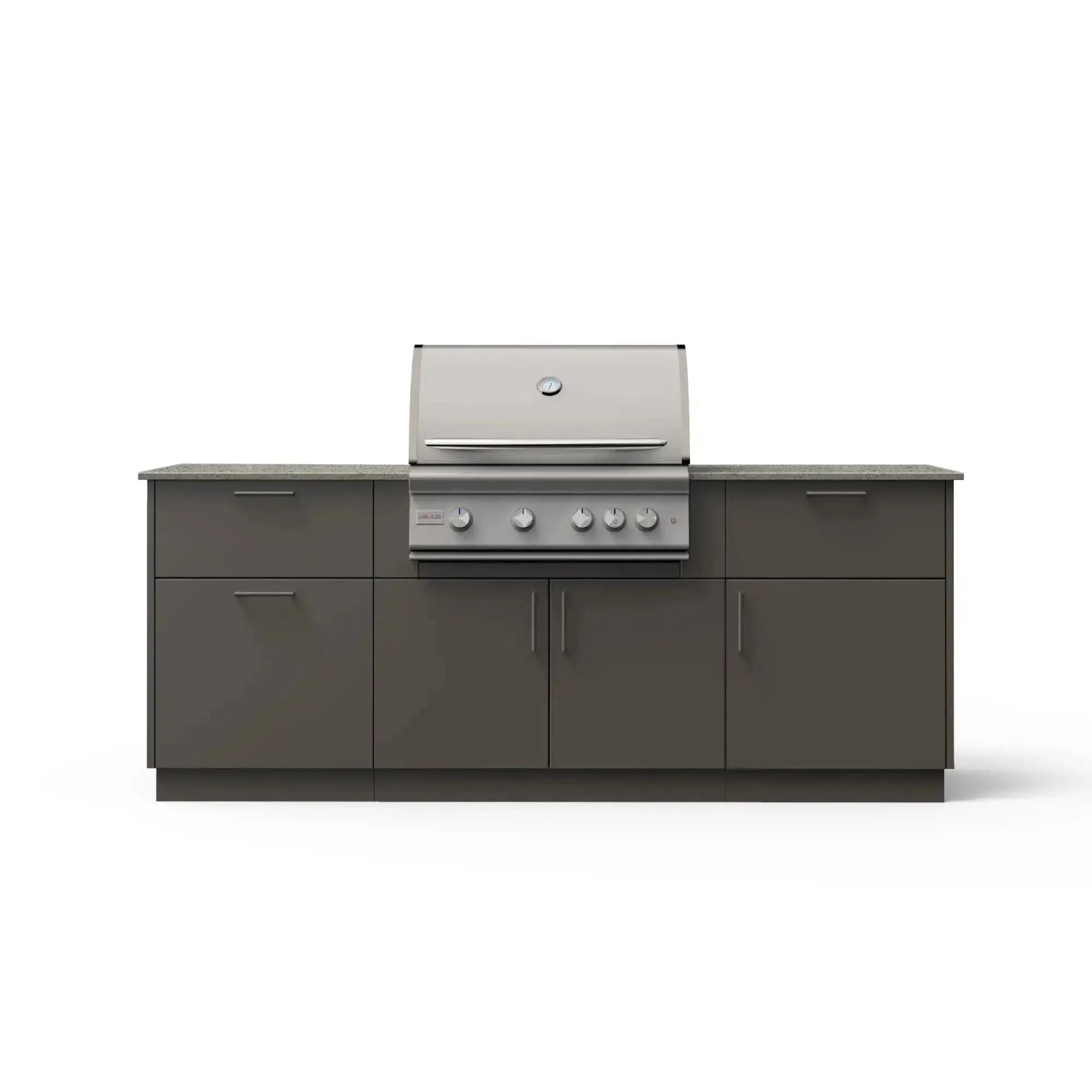 Blaze Sunrise 8-Ft Outdoor Kitchen Island w/ 32-Inch Marine Grade Premium LTE+ Gas Grill Blaze