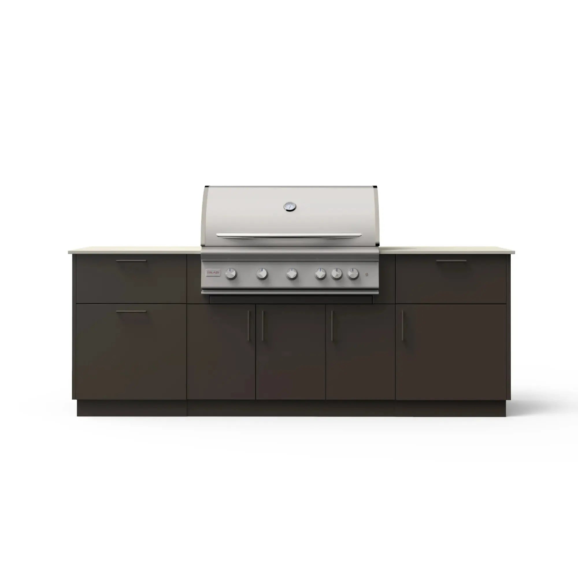 Blaze Sunrise 8-Ft Outdoor Kitchen Island w/ 40-Inch Premium LTE+ Gas Grill Blaze