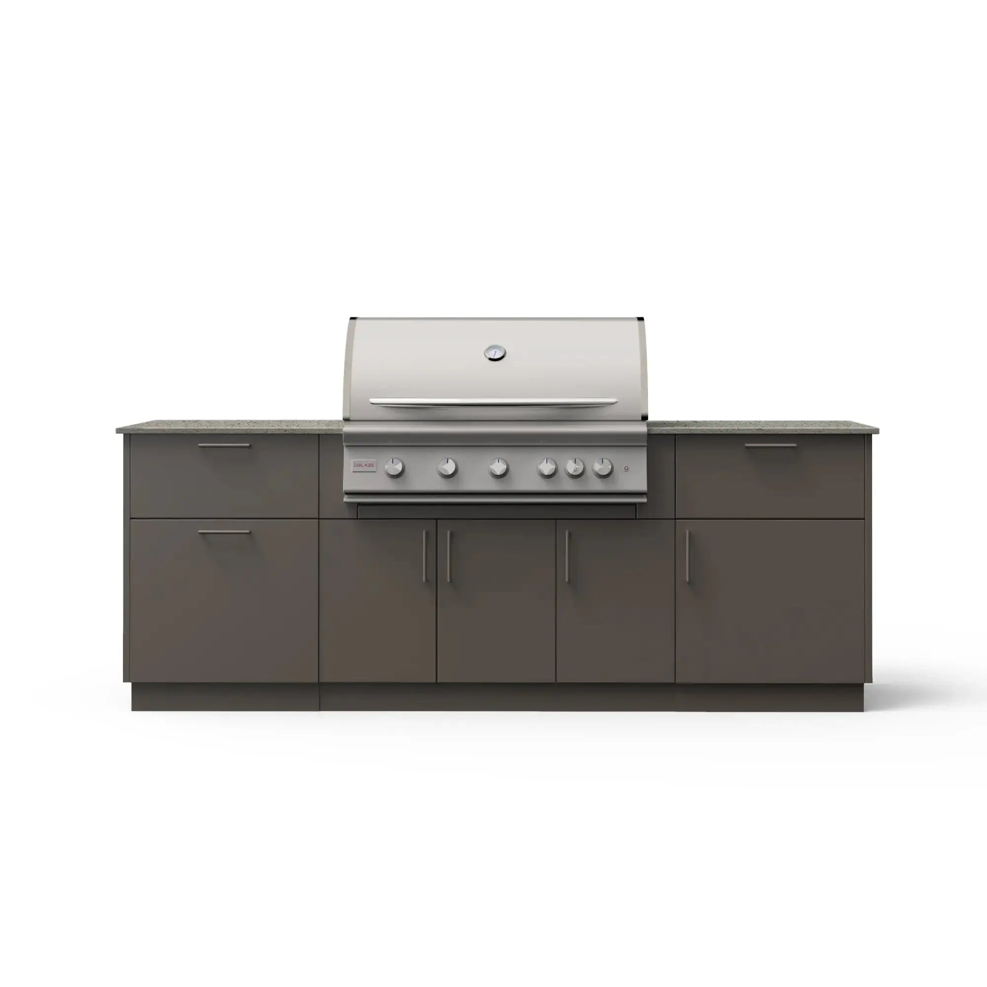 Blaze Sunrise 8-Ft Outdoor Kitchen Island w/ 40-Inch Premium LTE+ Gas Grill Blaze