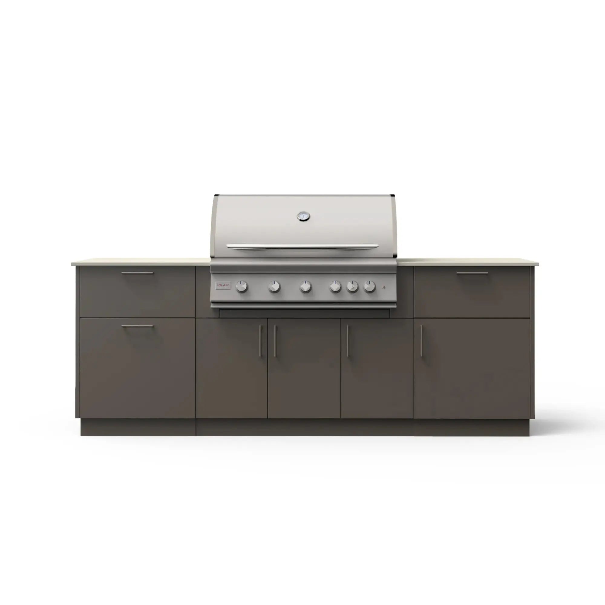 Blaze Sunrise 8-Ft Outdoor Kitchen Island w/ 40-Inch Premium LTE+ Gas Grill Blaze