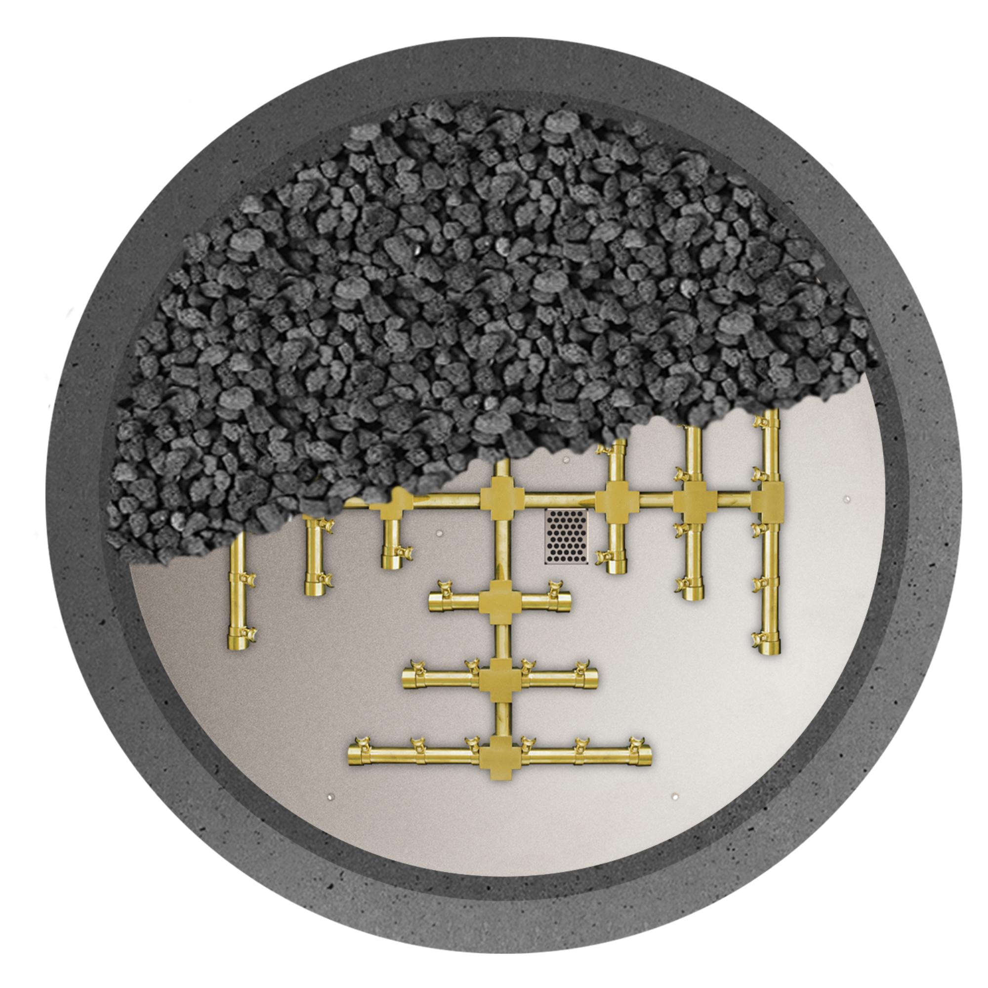 Sanctuary 39″ Round Concrete Gas Fire Bowl – Pro Series by Firegear