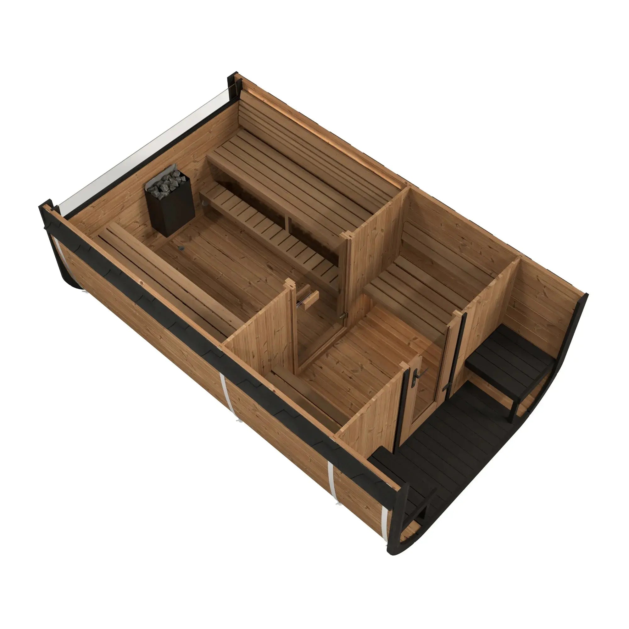SaunaLife Model CL12GCP Cube Series Outdoor Sauna Kit SaunaLife